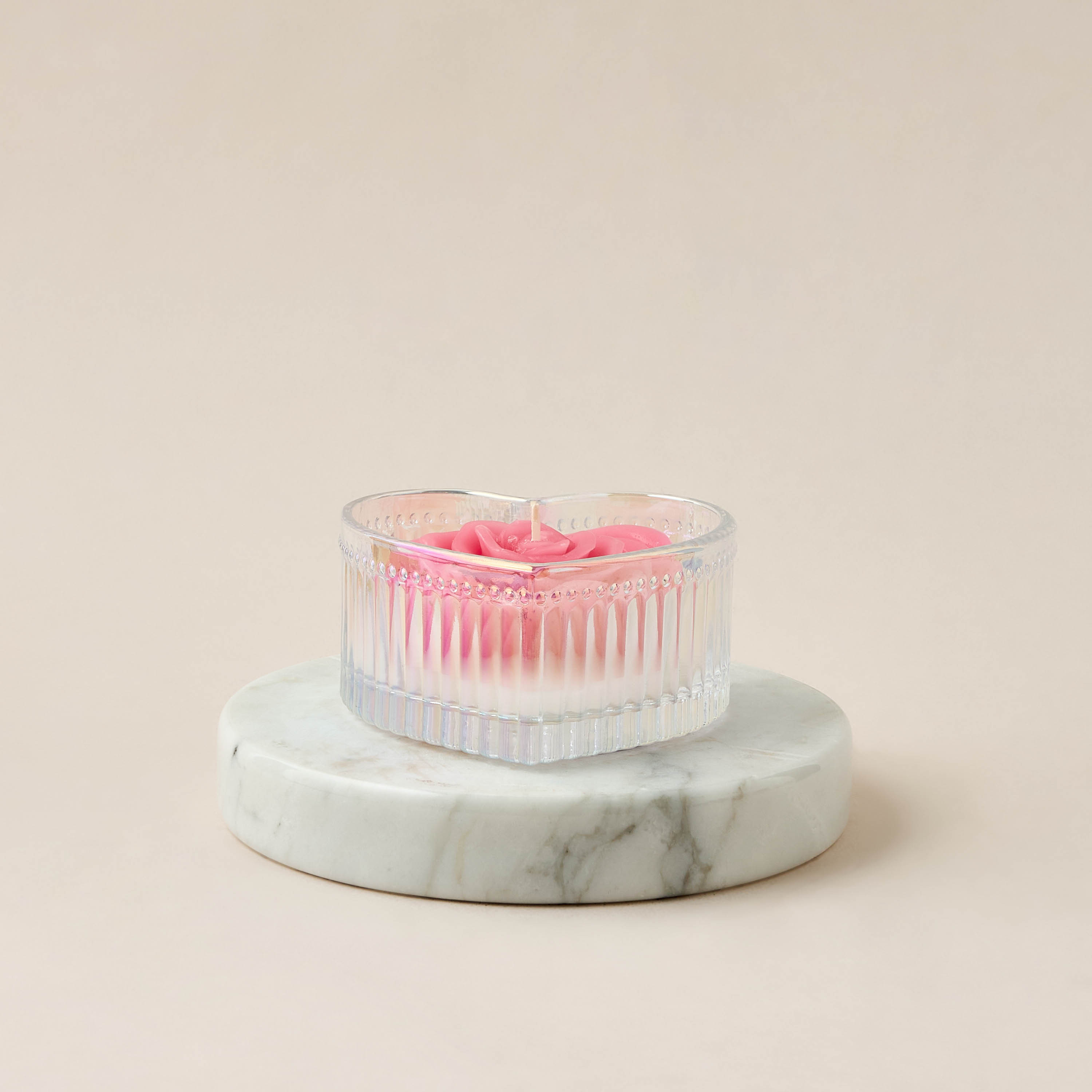 Heart Shaped Rose Scented Jar Candle - 68 gms-household-homefragrance-candles-image-2