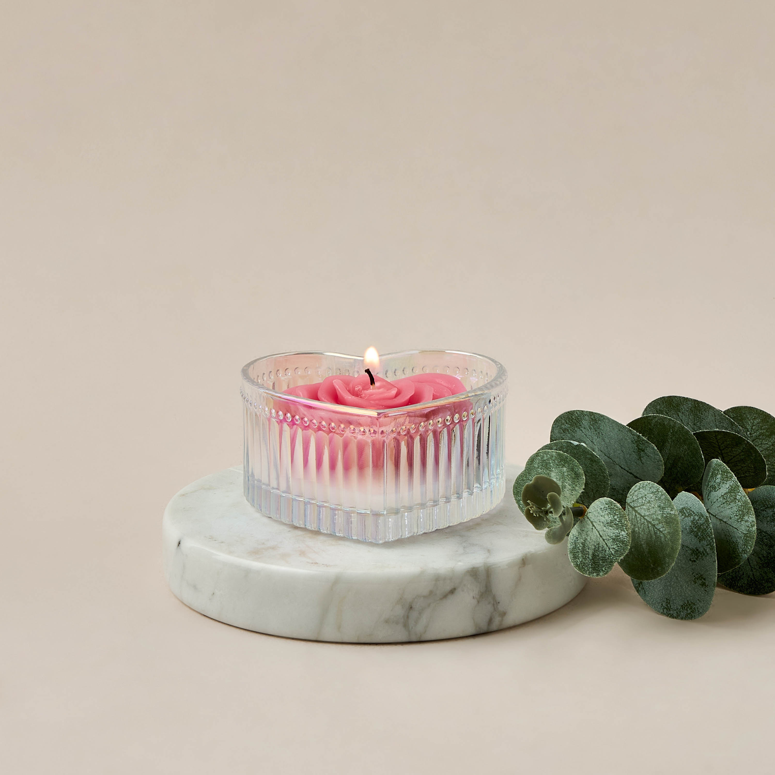 Heart Shaped Rose Scented Jar Candle - 68 gms-household-homefragrance-candles-image-4