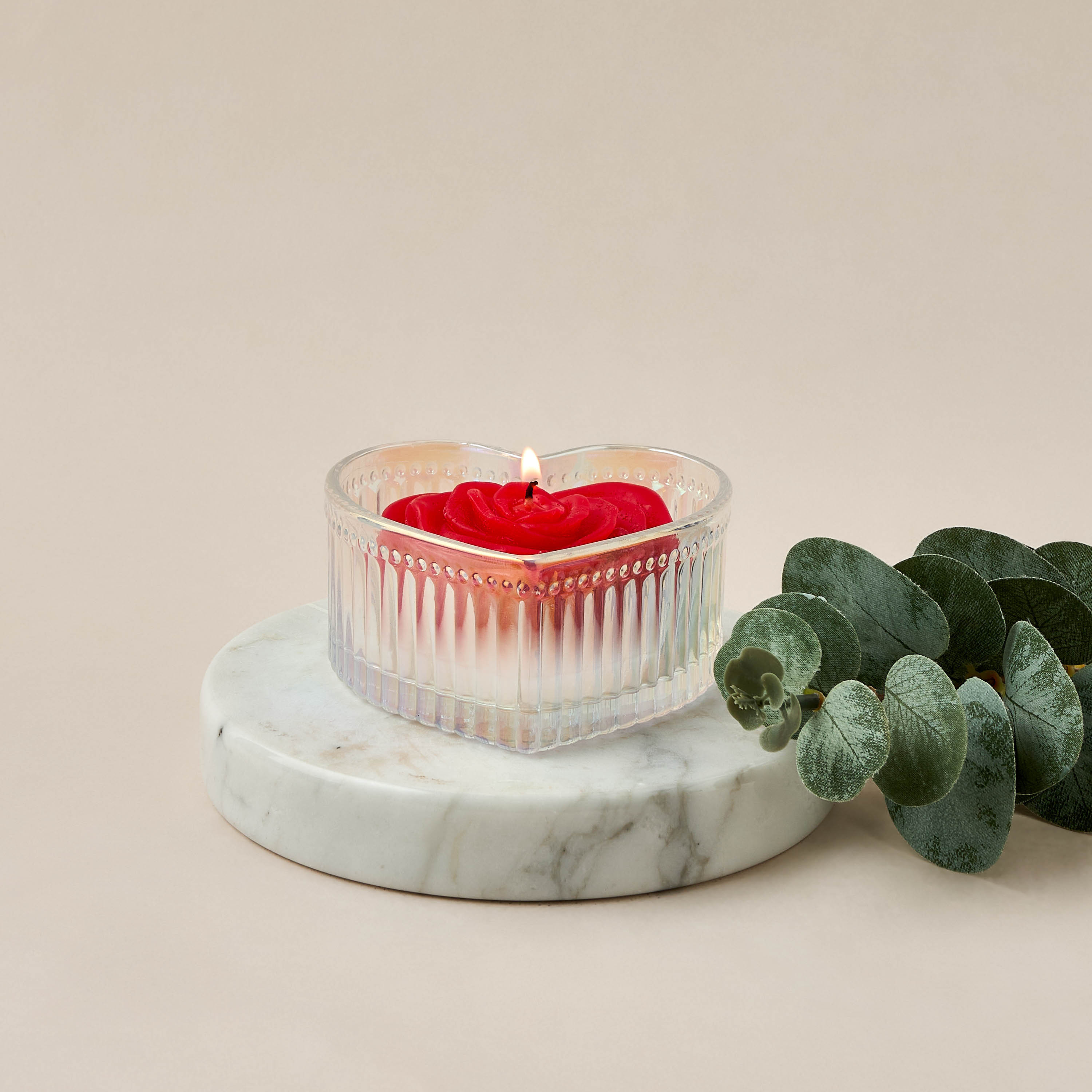 Heart Shaped Rose Scented Jar Candle - 68 gms-household-homefragrance-candles-image-4