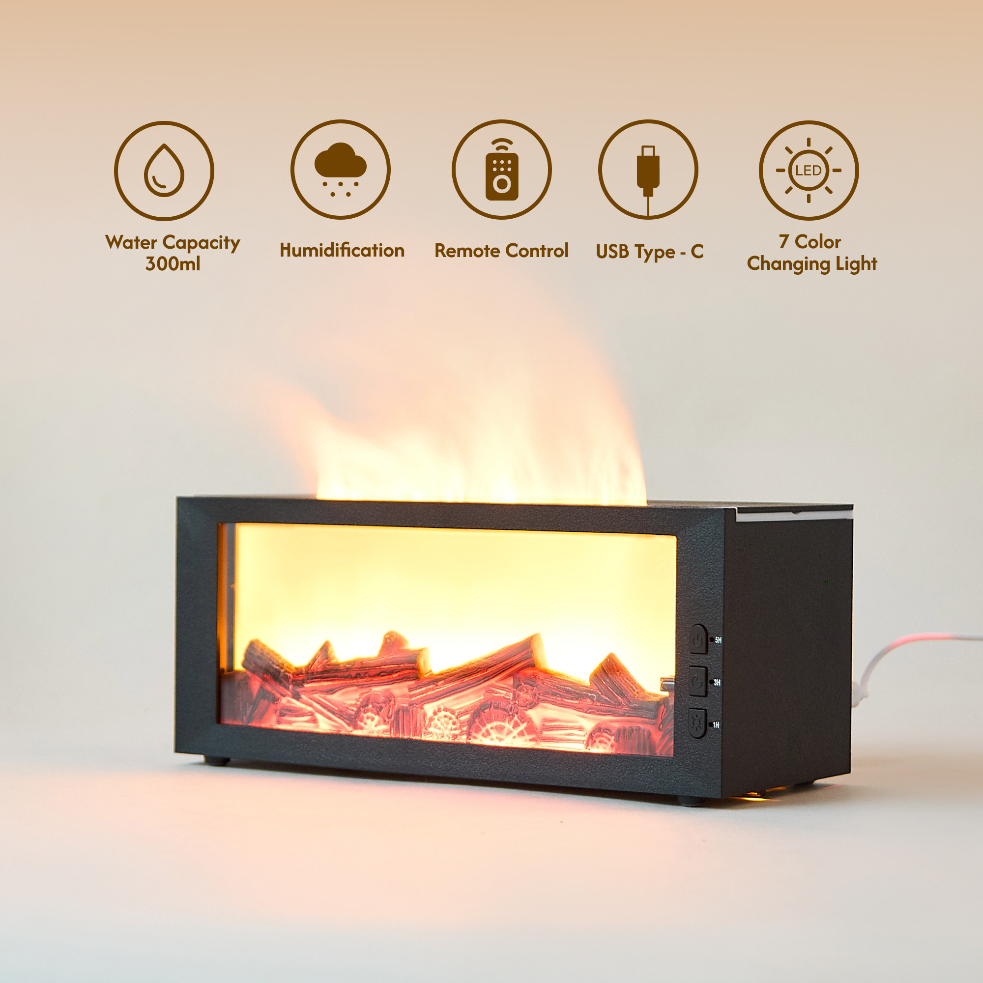 Fireflame Aroma Electric Diffuser - 300 ml-household-homefragrance-airrevitalisersandhumidifiers-image-2