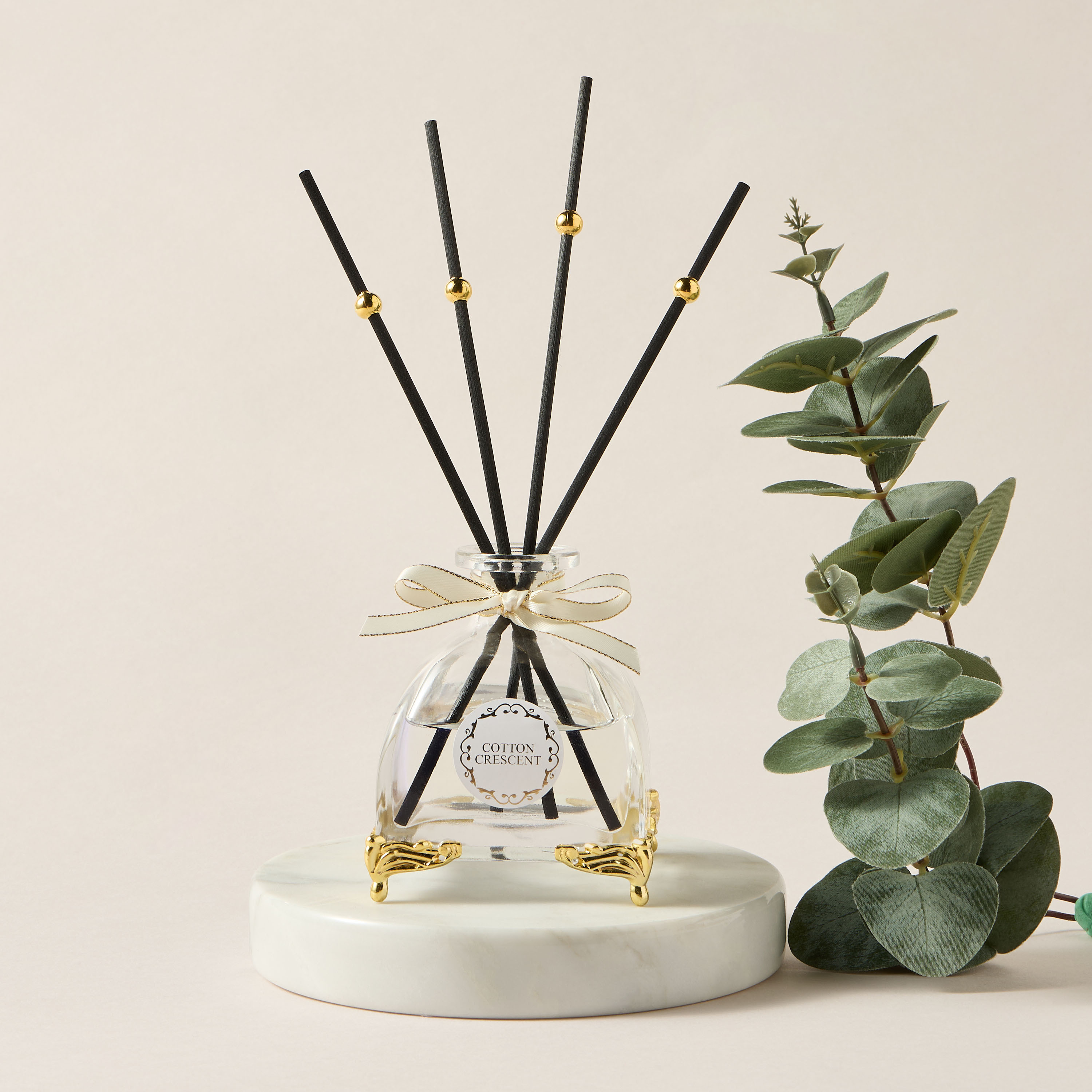 Luster Luxe Cotton Crescent Reed Diffuser - 100 ml-household-homefragrance-reeddiffusers-image-1