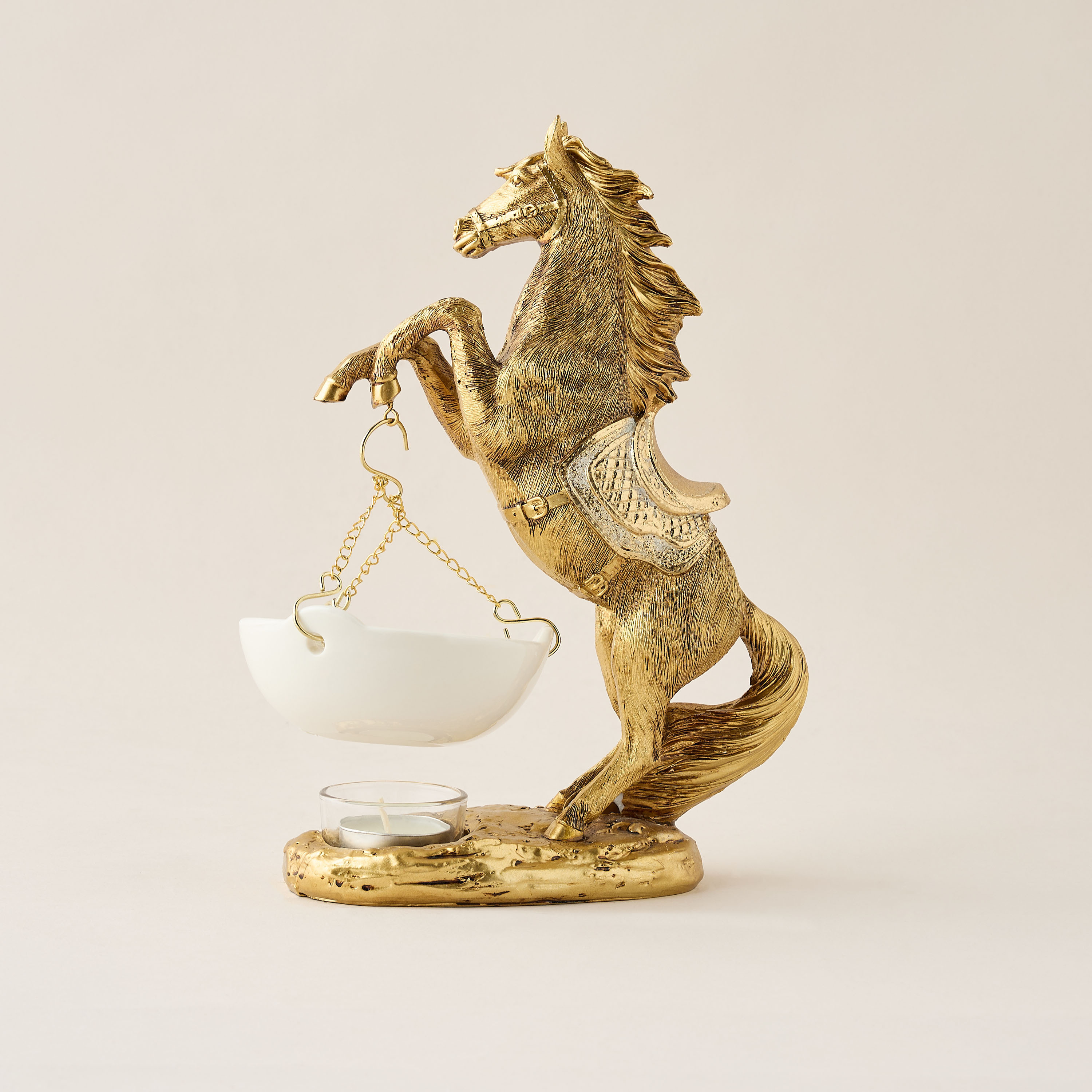 Arabian Run Horse Oil Burner - 17x8x25 cms-household-homefragrance-burners-image-2