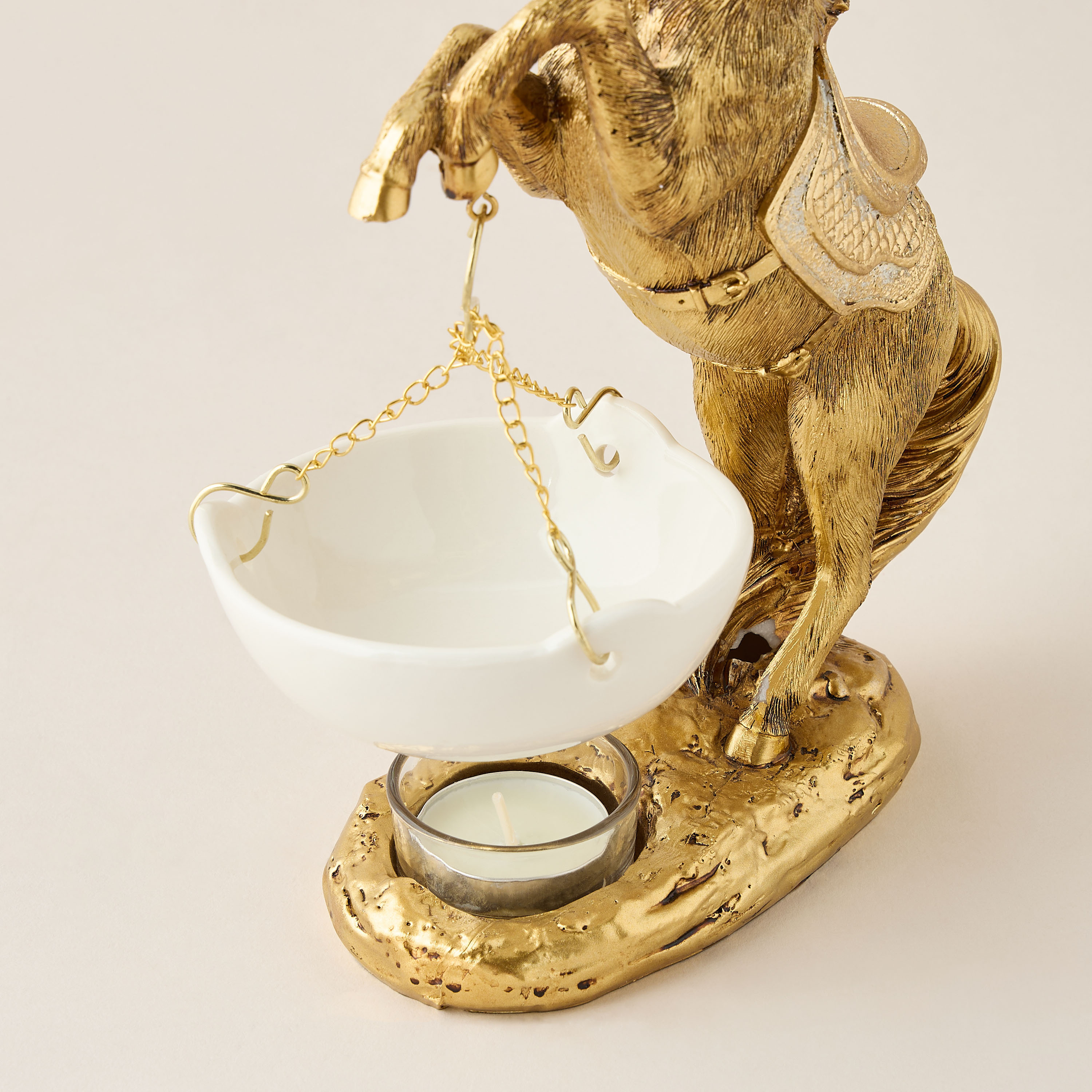 Arabian Run Horse Oil Burner - 17x8x25 cms-household-homefragrance-burners-image-5