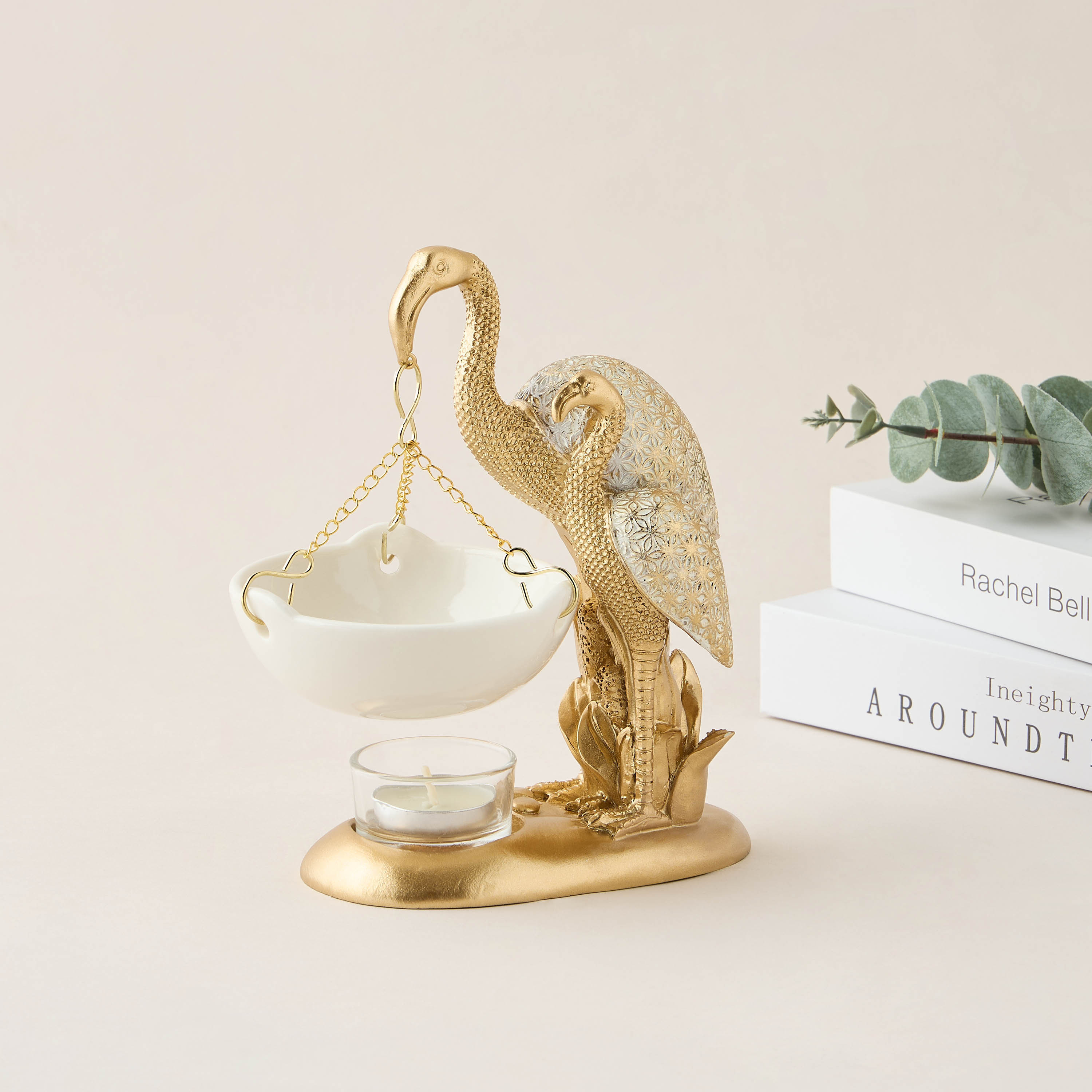Crane of Serenity Oil Burner - 14x8x18 cms-household-homefragrance-burners-image-1