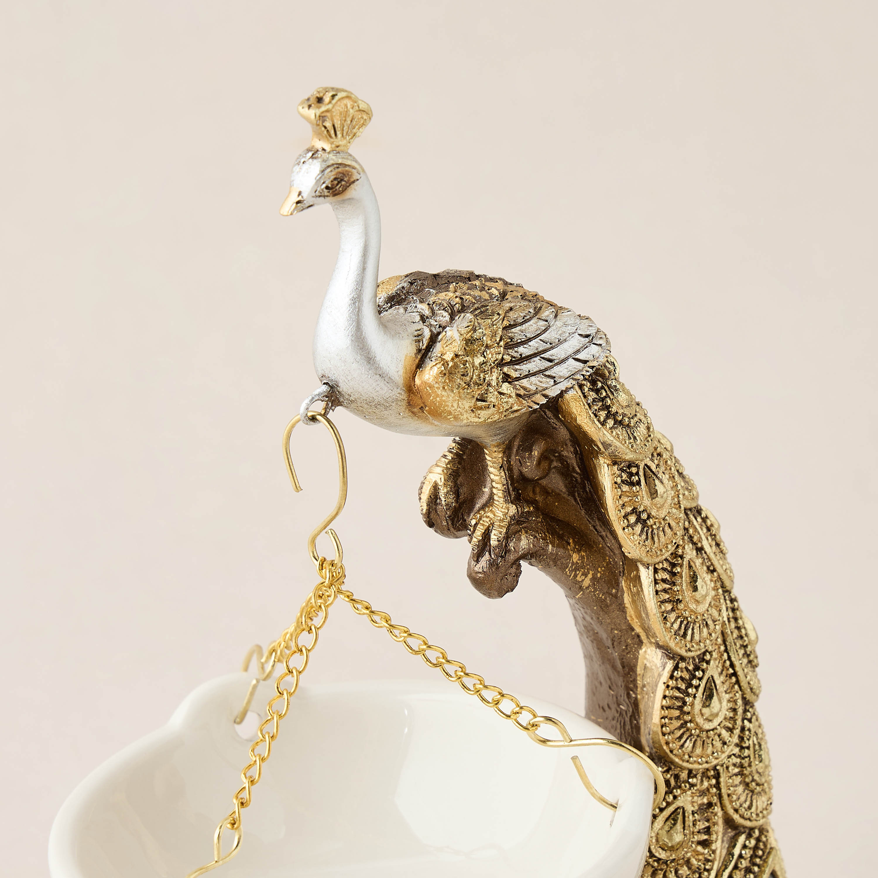 Feathered Flame Oil Burner - 14x12x19 cms-household-homefragrance-burners-image-4