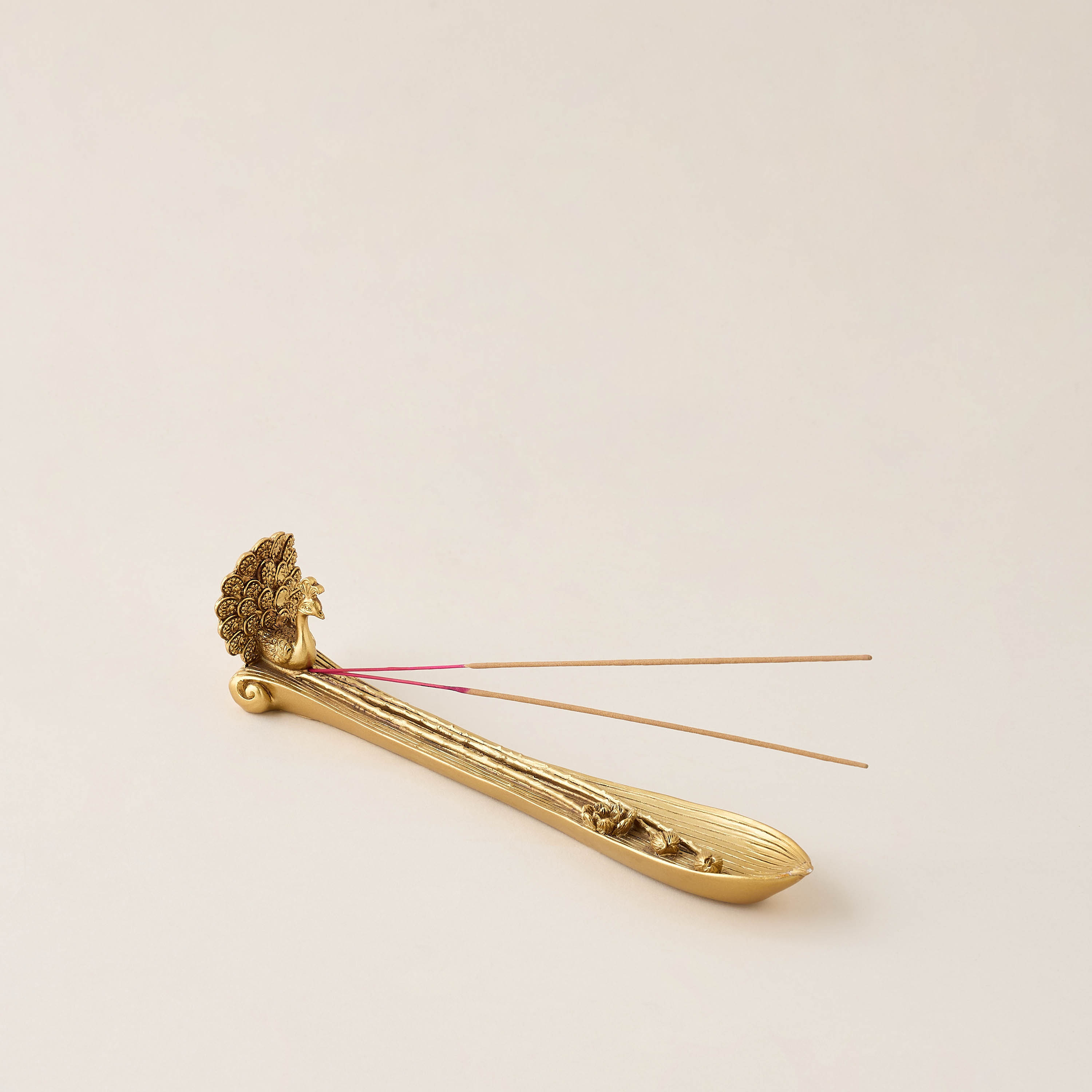 Mystic Peacock Incense Holder - 25x5x6 cms-household-homefragrance-burners-image-2