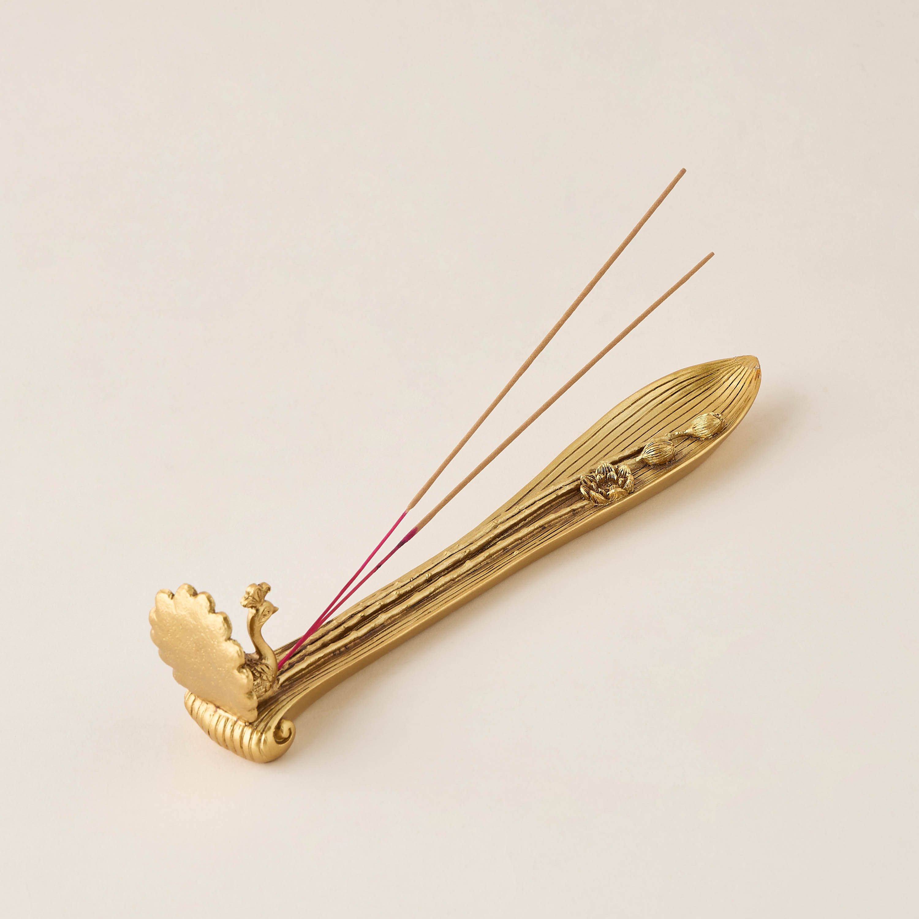 Mystic Peacock Incense Holder - 25x5x6 cms-household-homefragrance-burners-image-3