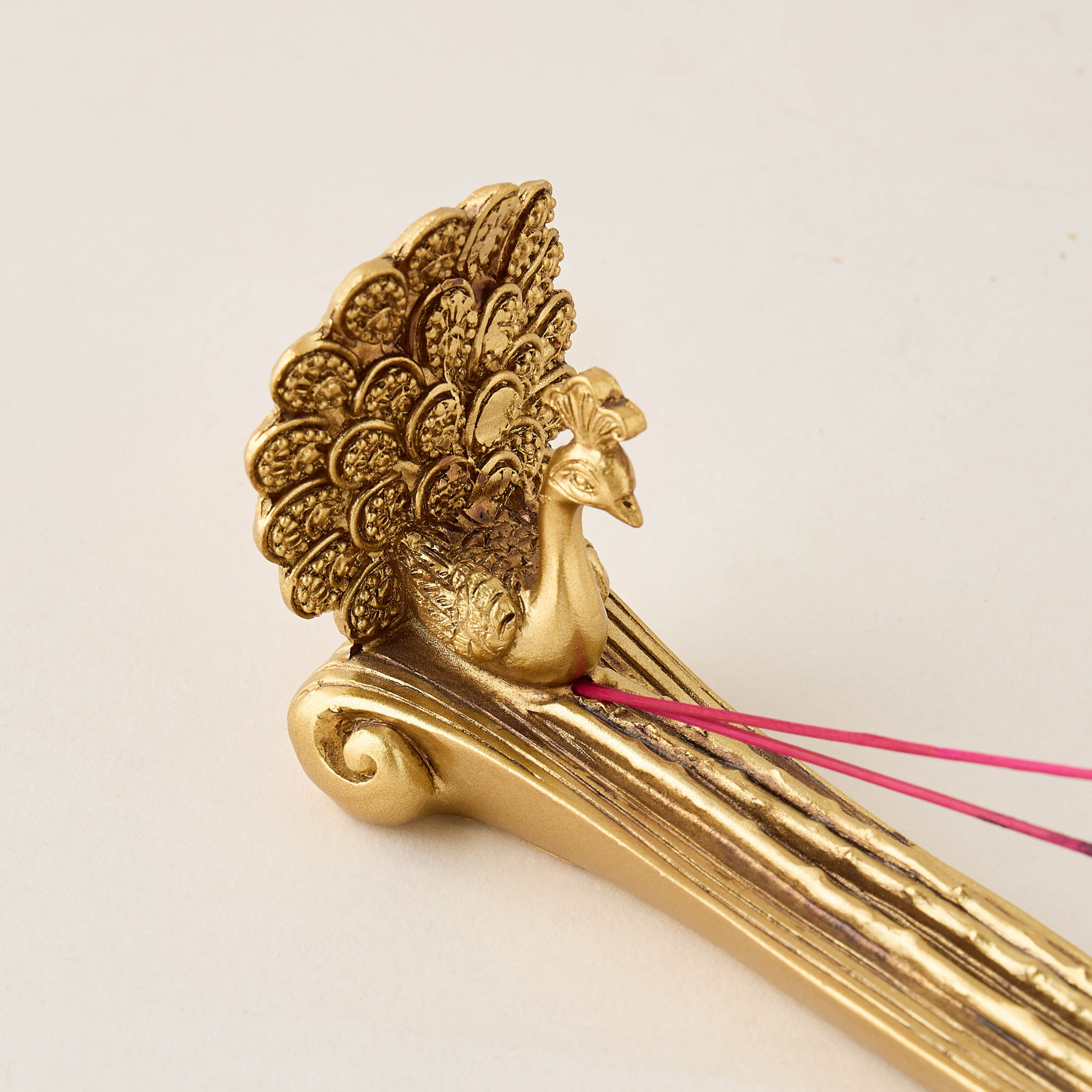 Mystic Peacock Incense Holder - 25x5x6 cms-household-homefragrance-burners-image-5