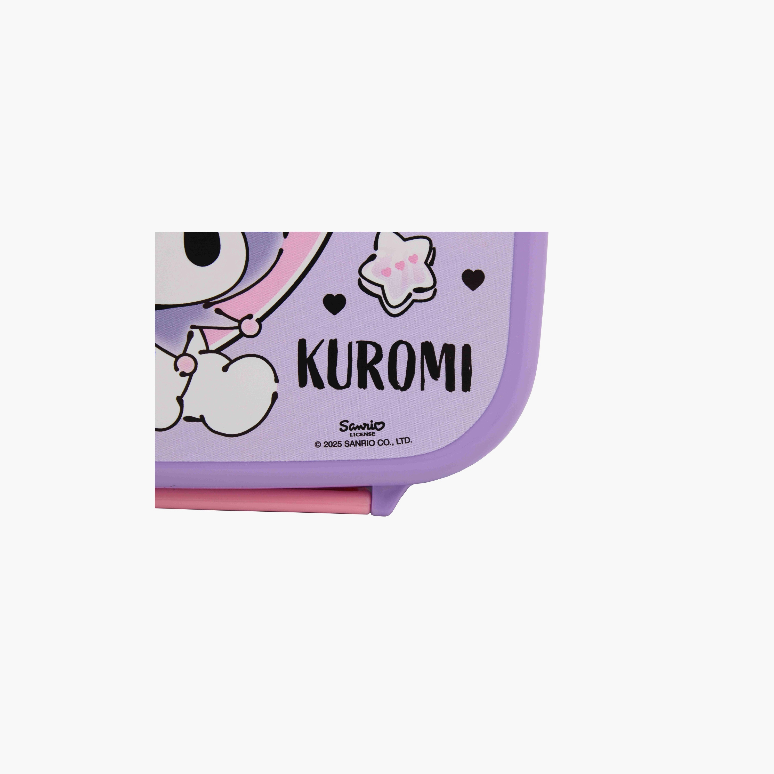 Kuromi Printed Lunch Box with Container - Purple-school-lunchessentials-lunchboxes-image-2