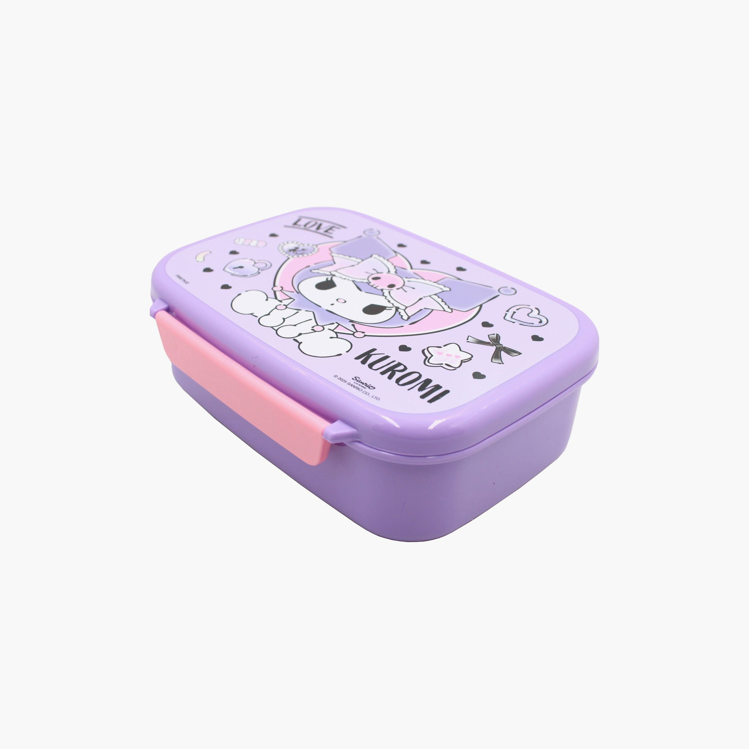 Kuromi Printed Lunch Box with Container - Purple-school-lunchessentials-lunchboxes-image-3