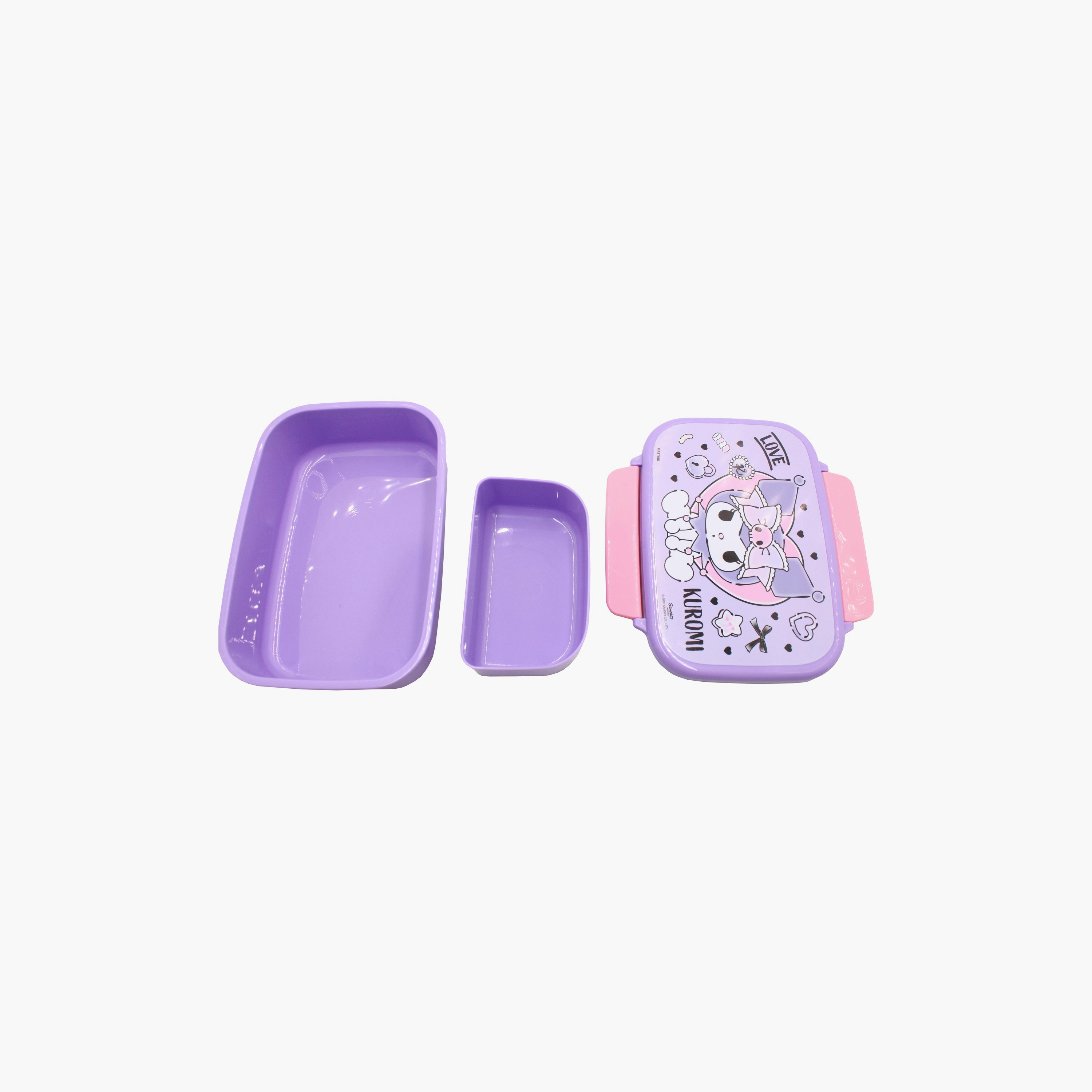 Kuromi Printed Lunch Box with Container - Purple-school-lunchessentials-lunchboxes-image-5