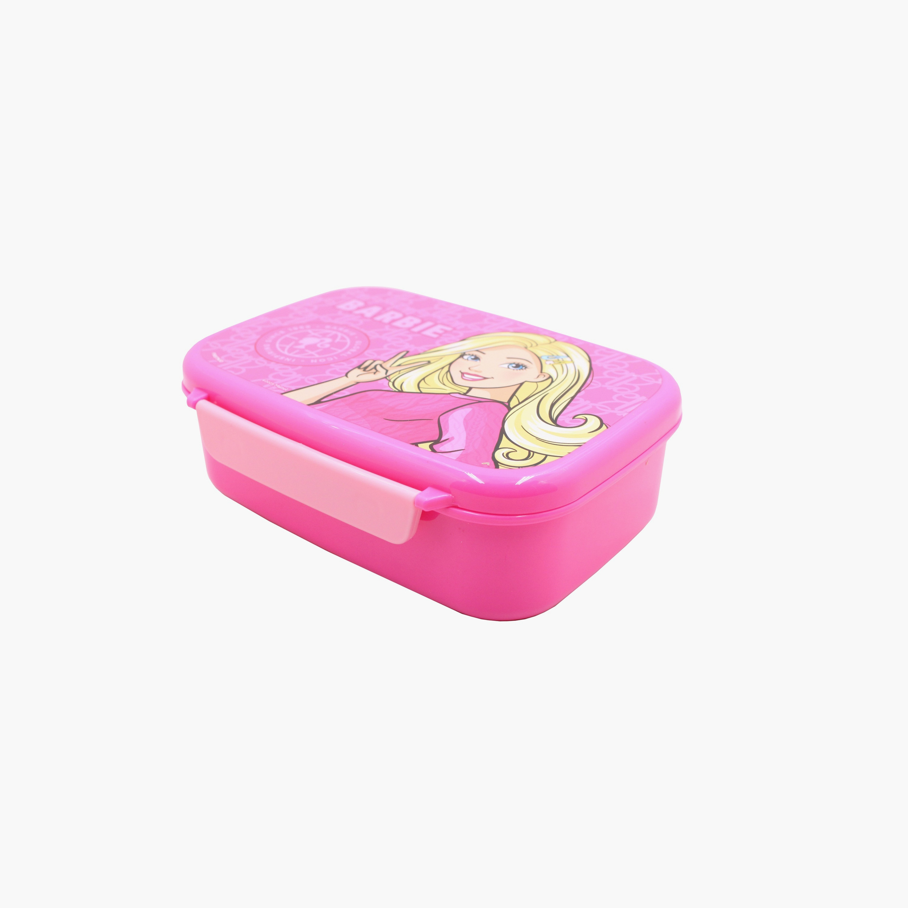 Barbie Printed Lunch Box with Container - Pink-school-lunchessentials-lunchboxes-image-2