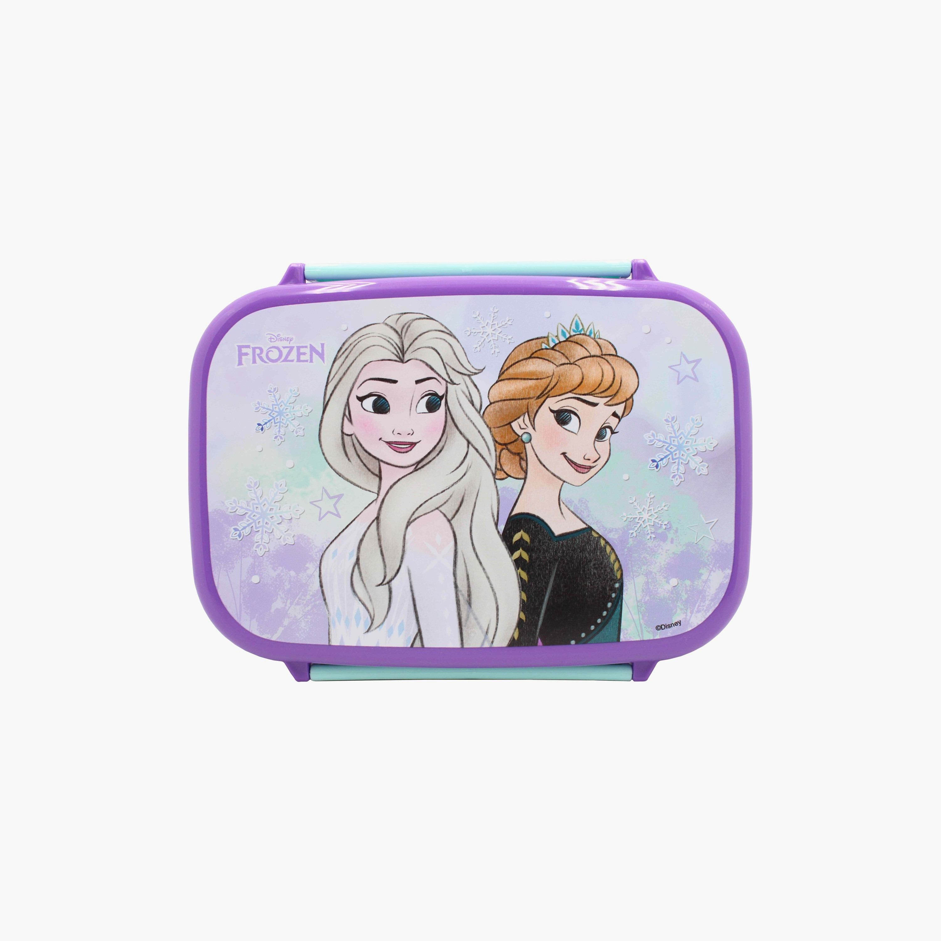 Disney Frozen Printed Lunch Box with Container - Purple-school-lunchessentials-lunchboxes-image-1
