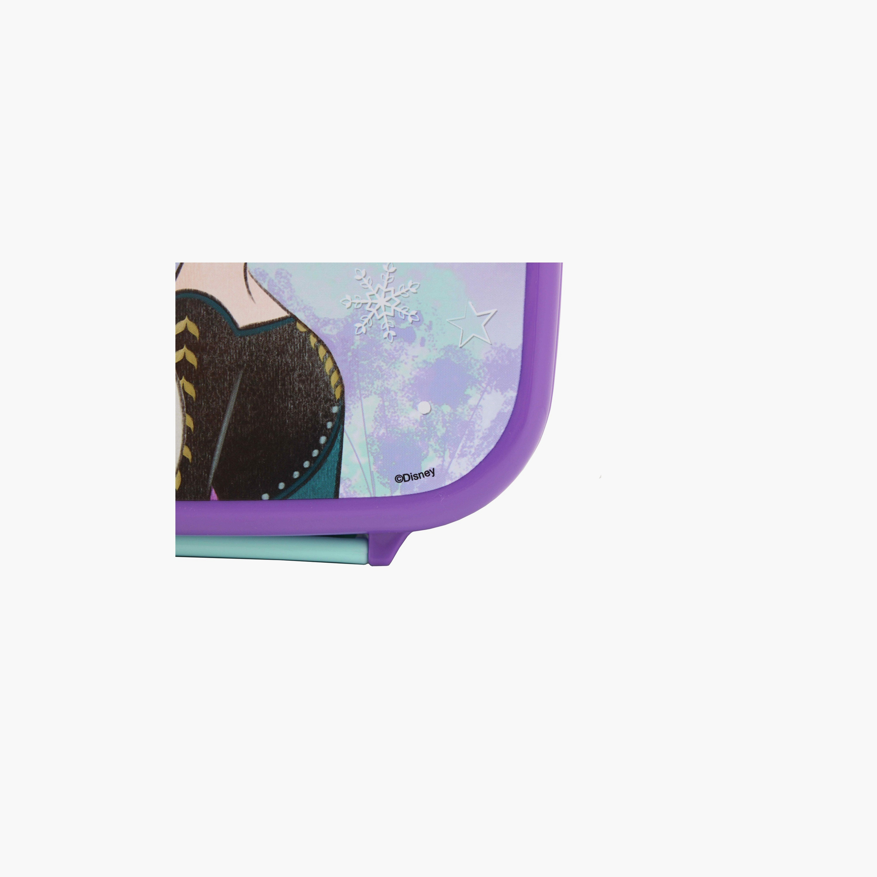 Disney Frozen Printed Lunch Box with Container - Purple-school-lunchessentials-lunchboxes-image-2