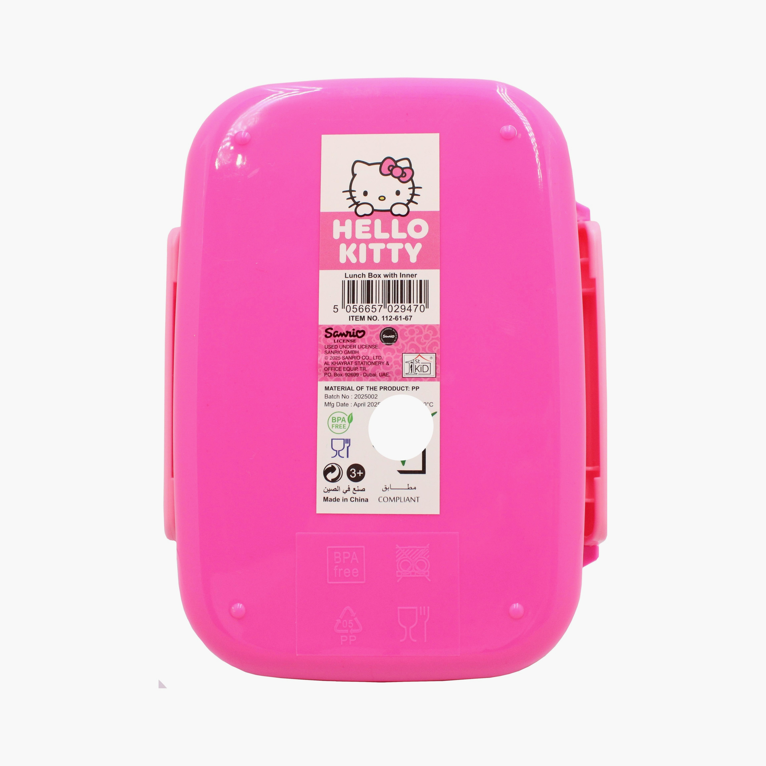 Hello Kitty Printed Lunch Box with Container - Pink-school-lunchessentials-lunchboxes-image-4