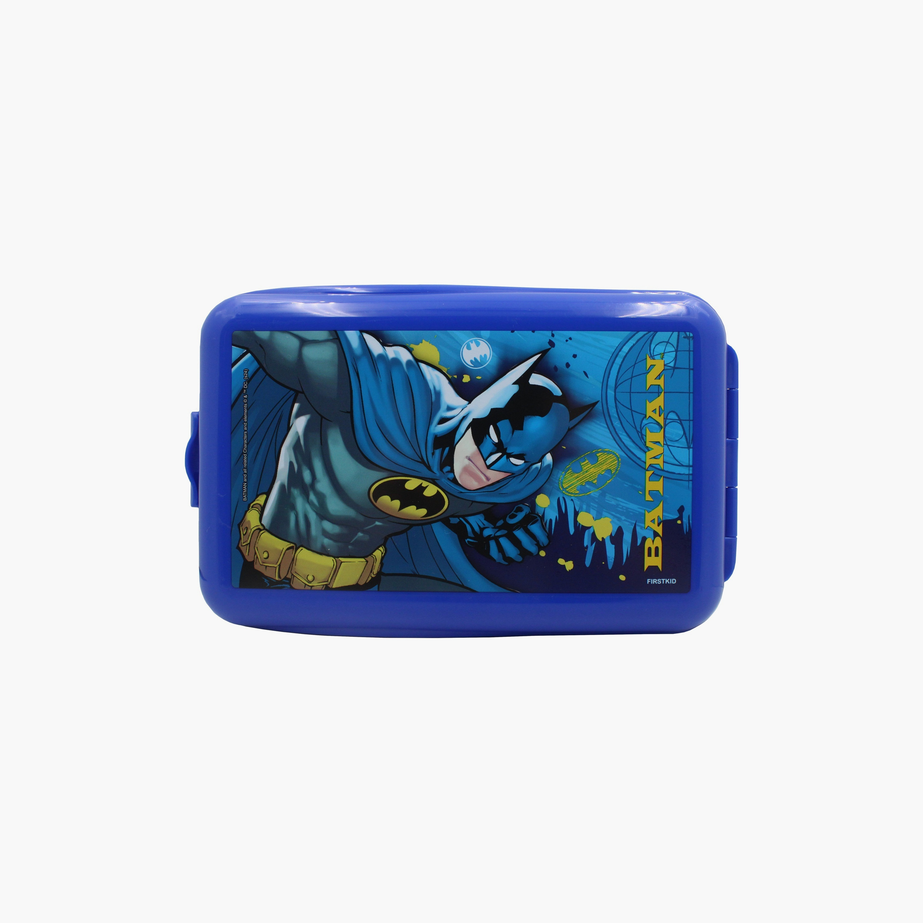 Dc Batman Printed Snack Box - Blue-school-lunchessentials-lunchboxes-image-2