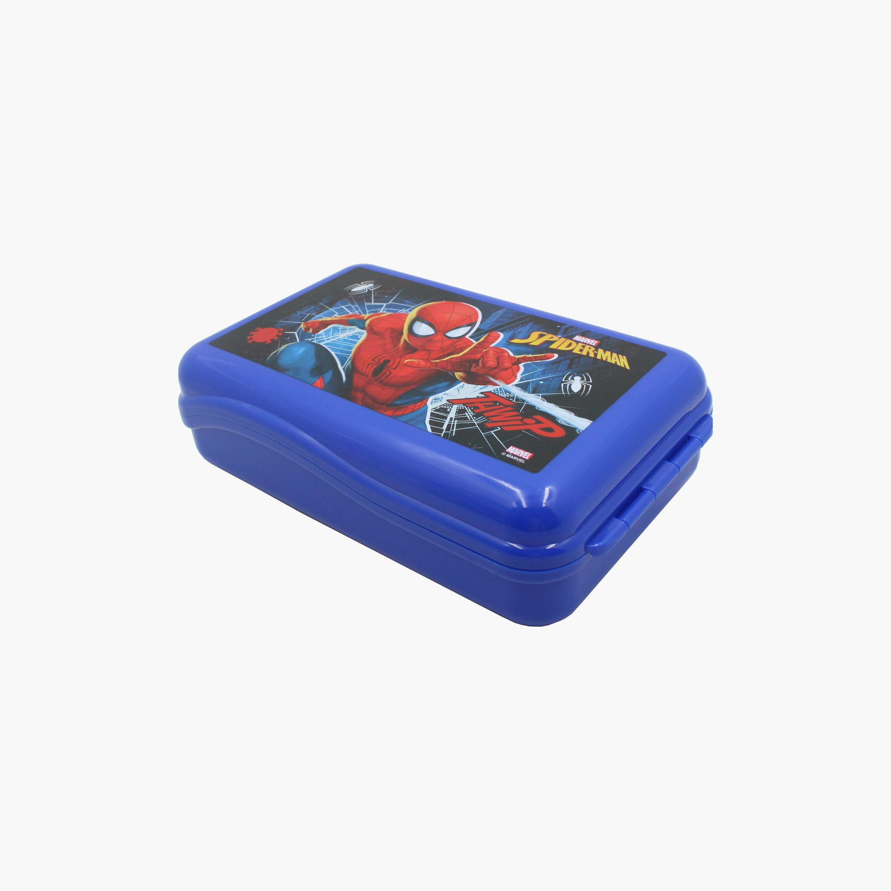 Marvel Spiderman Printed Snack Box - Blue-school-lunchessentials-lunchboxes-image-1