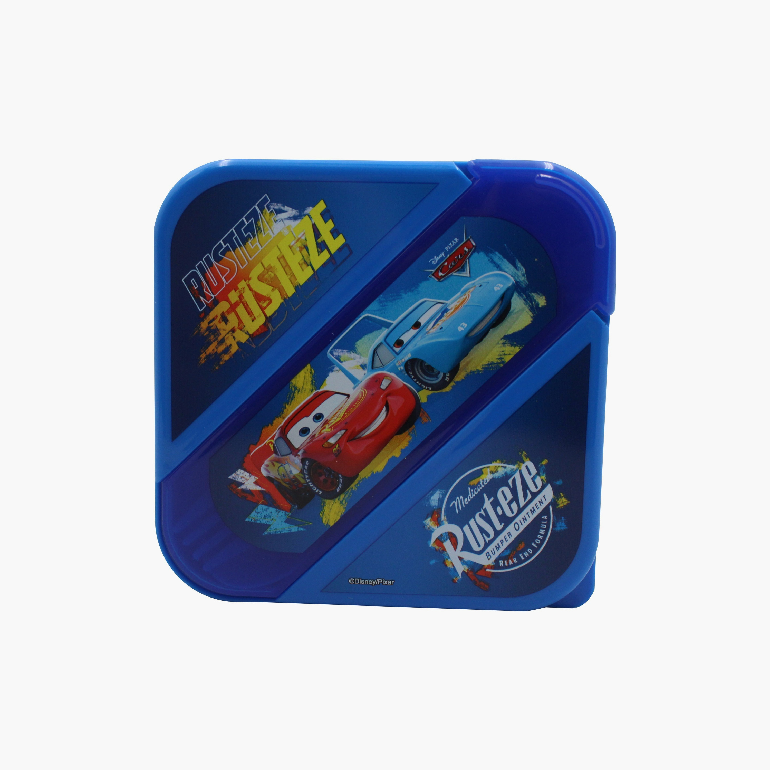 صندوق غداء مطبوع عليه كارز مع ملعقة وشوكة - أزرق-school-lunchessentials-lunchboxes-image-2