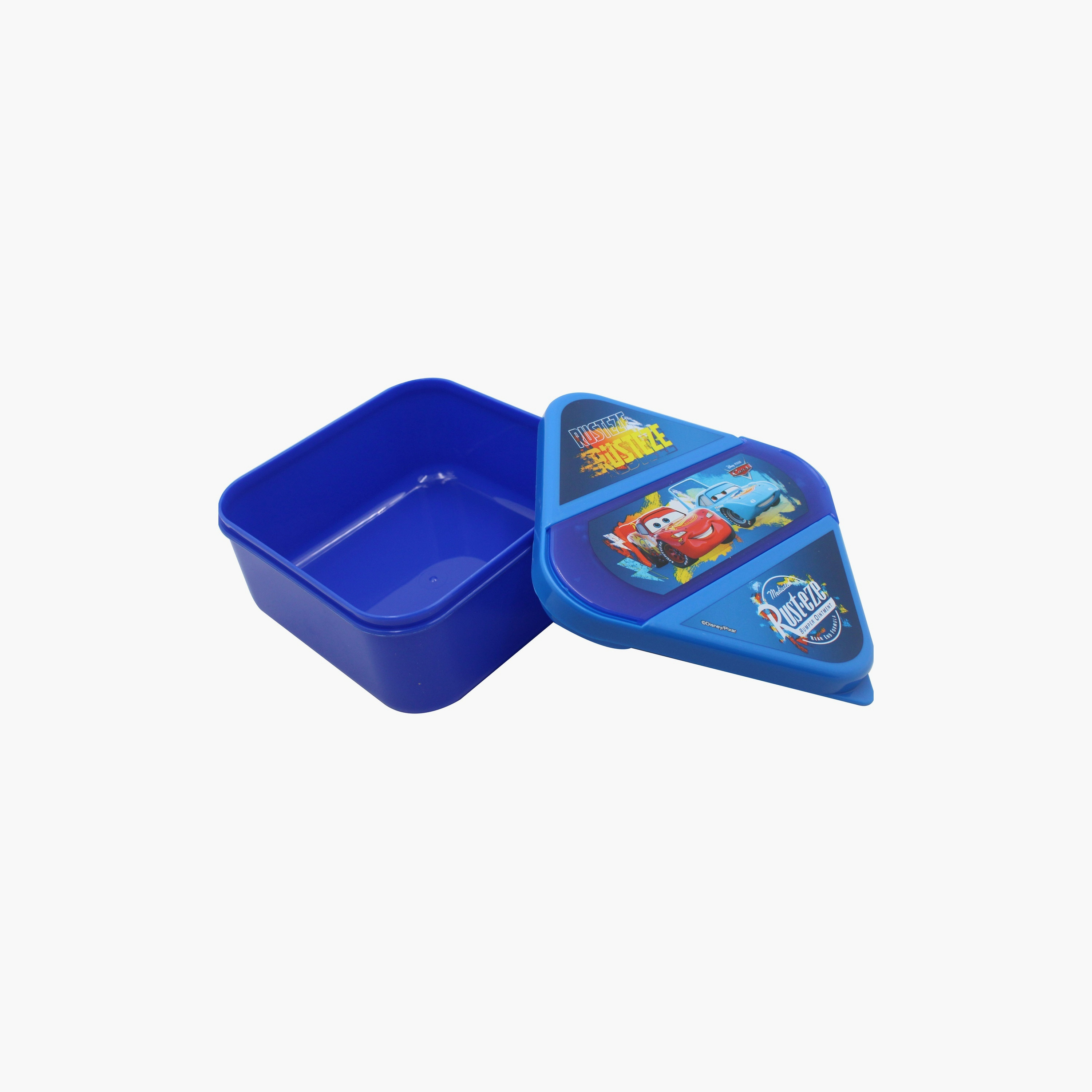 صندوق غداء مطبوع عليه كارز مع ملعقة وشوكة - أزرق-school-lunchessentials-lunchboxes-image-3