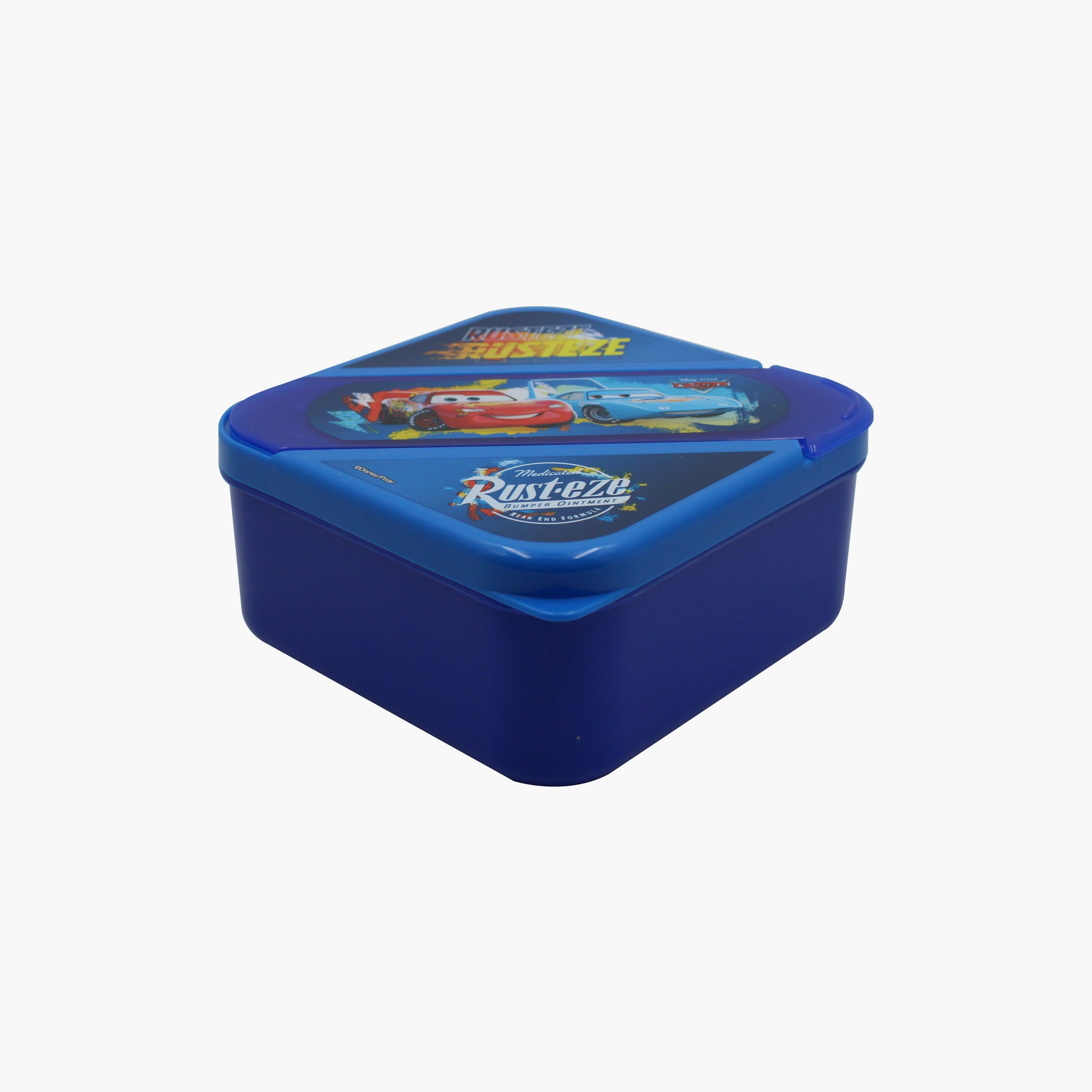 صندوق غداء مطبوع عليه كارز مع ملعقة وشوكة - أزرق-school-lunchessentials-lunchboxes-image-4