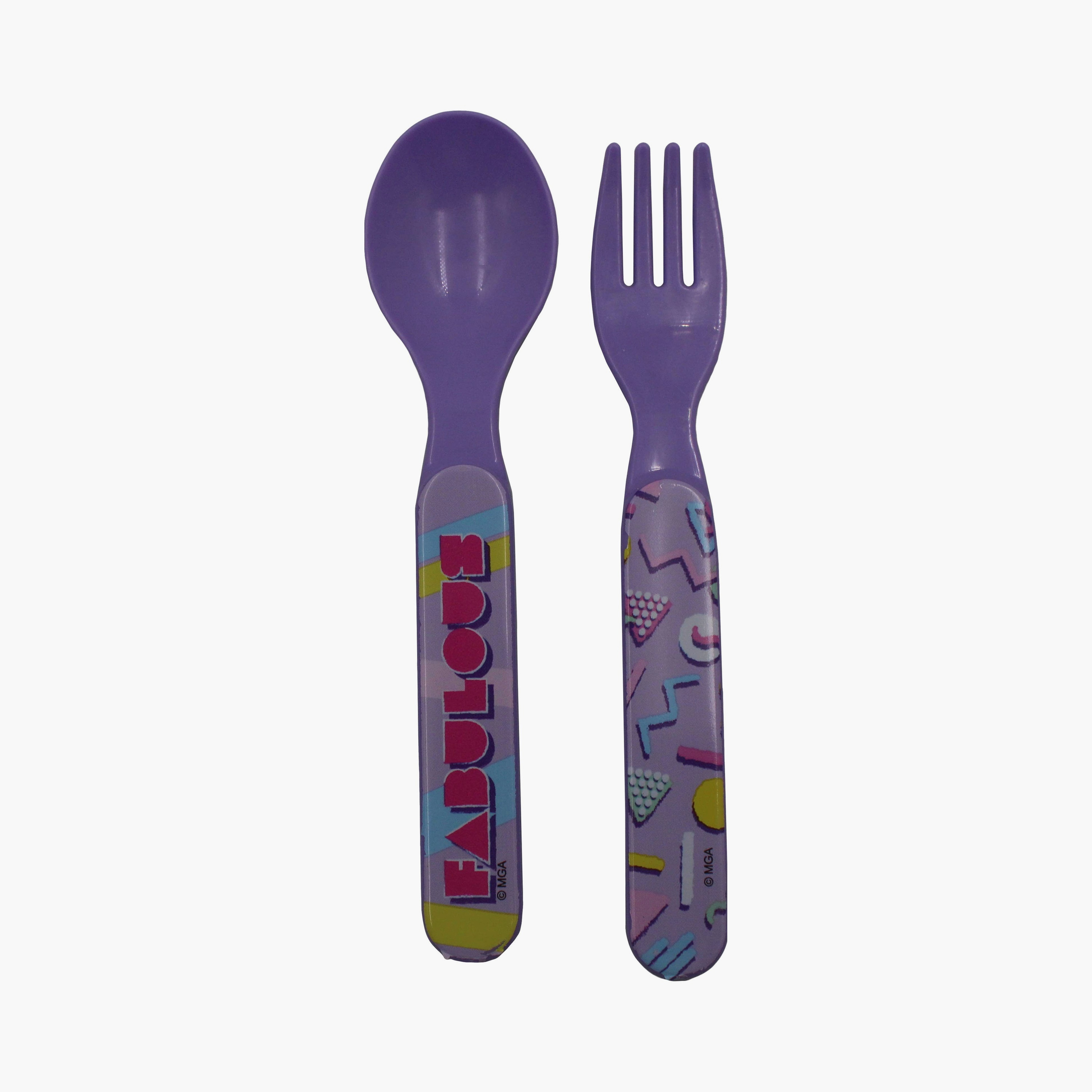 Lol Surprise Printed Lunch Box with Spoon & Fork - Purple-school-lunchessentials-lunchboxes-image-5