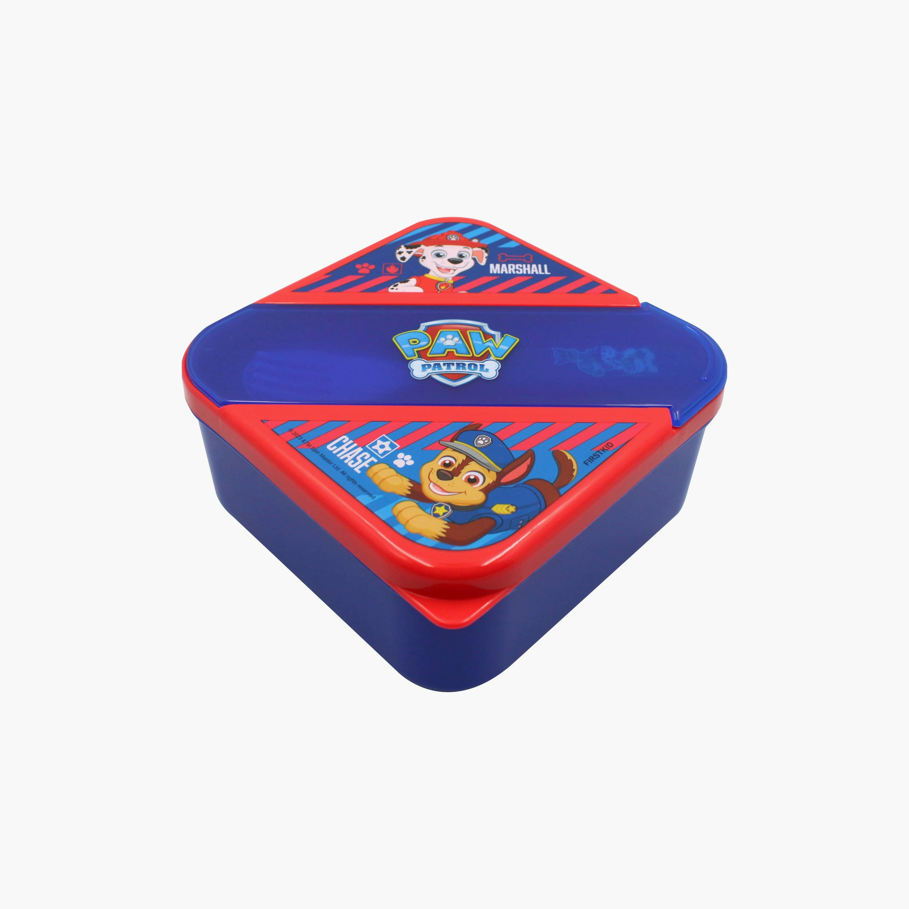 Paw Patrol Printed Lunch Box with Spoon & Fork - Blue-school-lunchessentials-lunchboxes-image-2