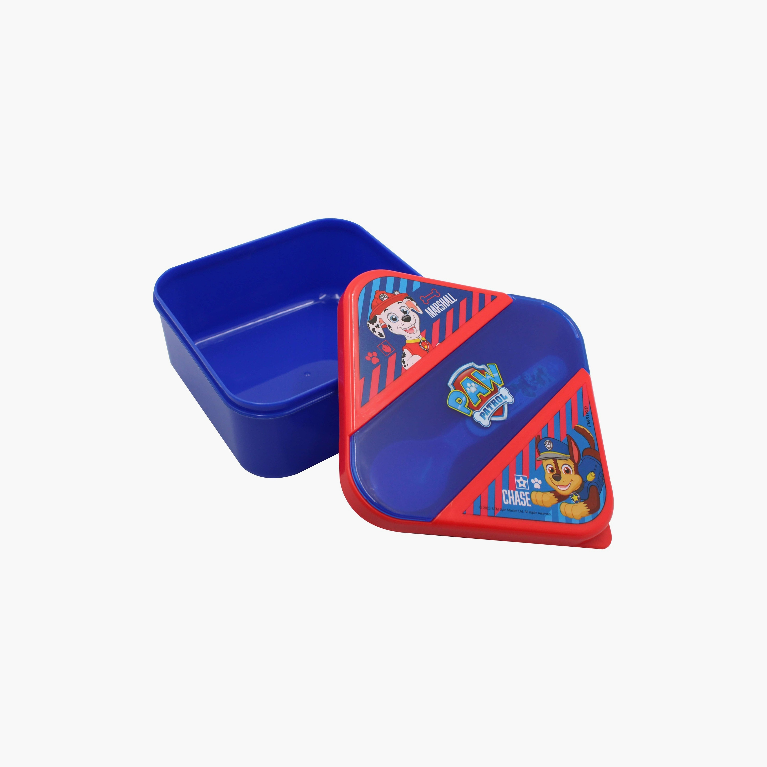 Paw Patrol Printed Lunch Box with Spoon & Fork - Blue-school-lunchessentials-lunchboxes-image-4