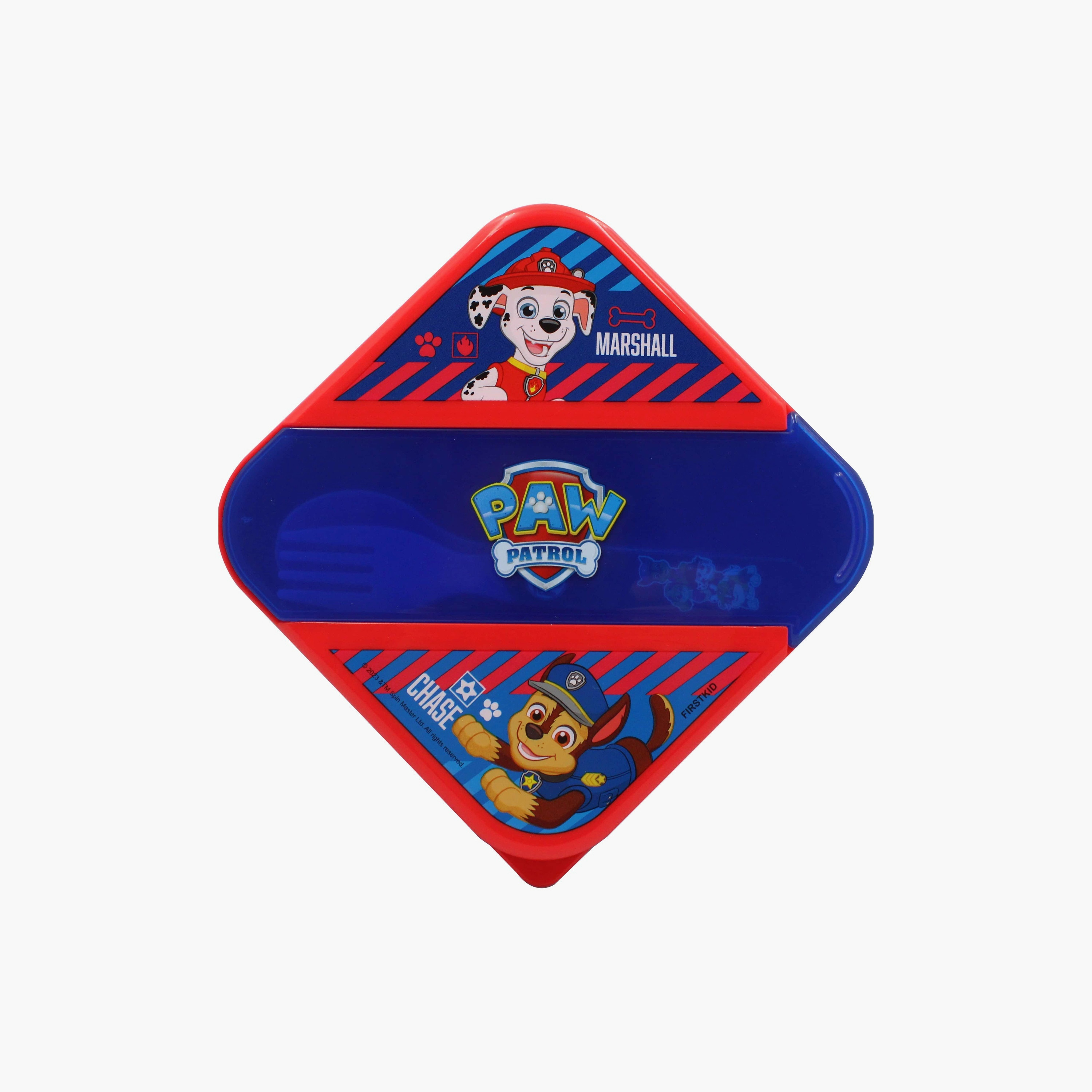 Paw Patrol Printed Lunch Box with Spoon & Fork - Blue-school-lunchessentials-lunchboxes-image-5