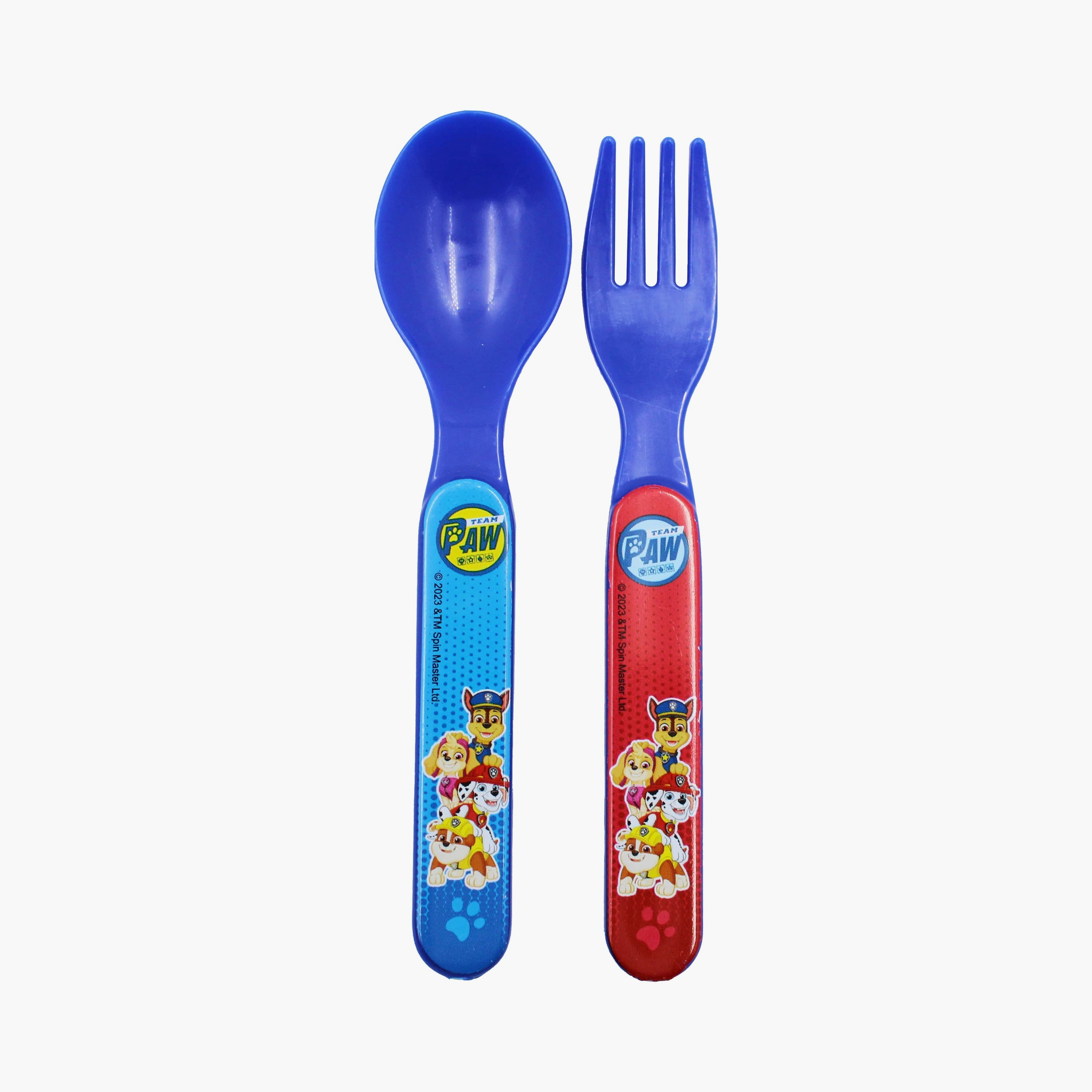Paw Patrol Printed Lunch Box with Spoon & Fork - Blue-school-lunchessentials-lunchboxes-image-6