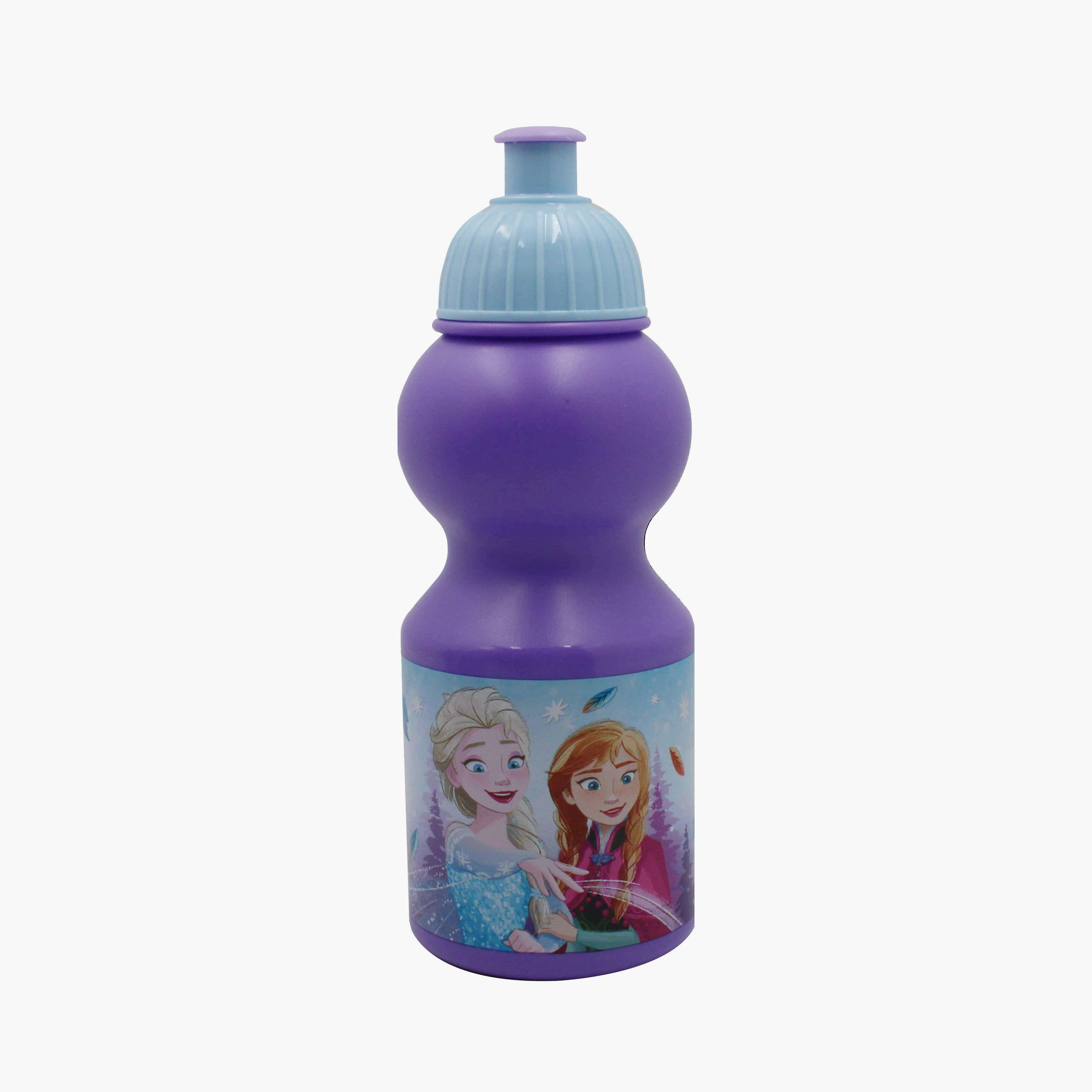 Disney Frozen Printed Lunch Box with Water Bottle - Purple-school-lunchessentials-lunchboxes-image-4