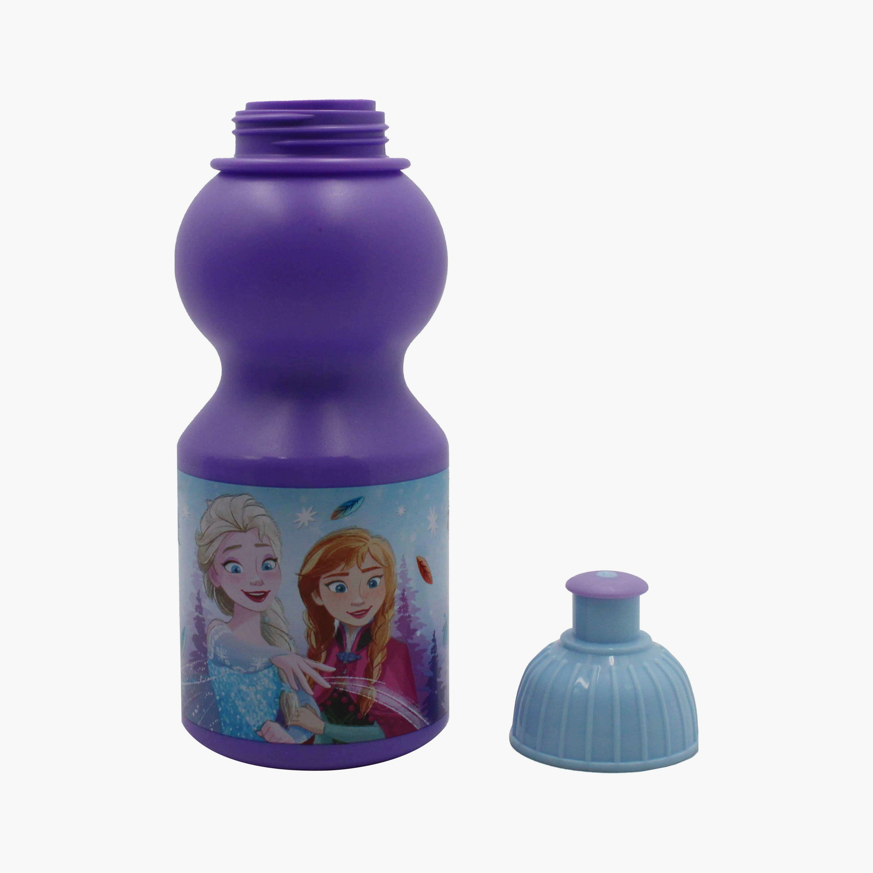 Disney Frozen Printed Lunch Box with Water Bottle - Purple-school-lunchessentials-lunchboxes-image-5