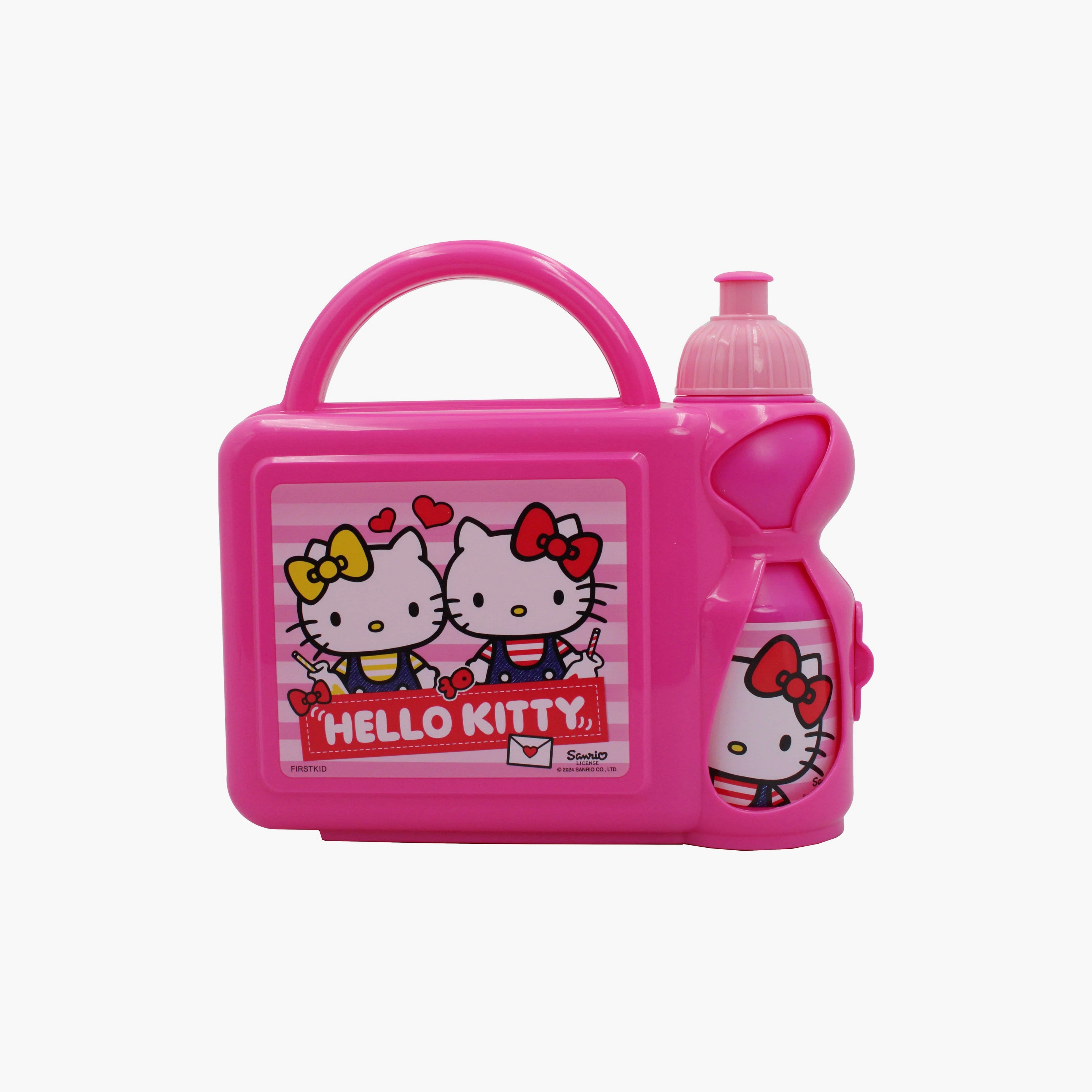 Hello Kitty Printed Lunch Box with Water Bottle - Pink-school-lunchessentials-lunchboxes-image-2