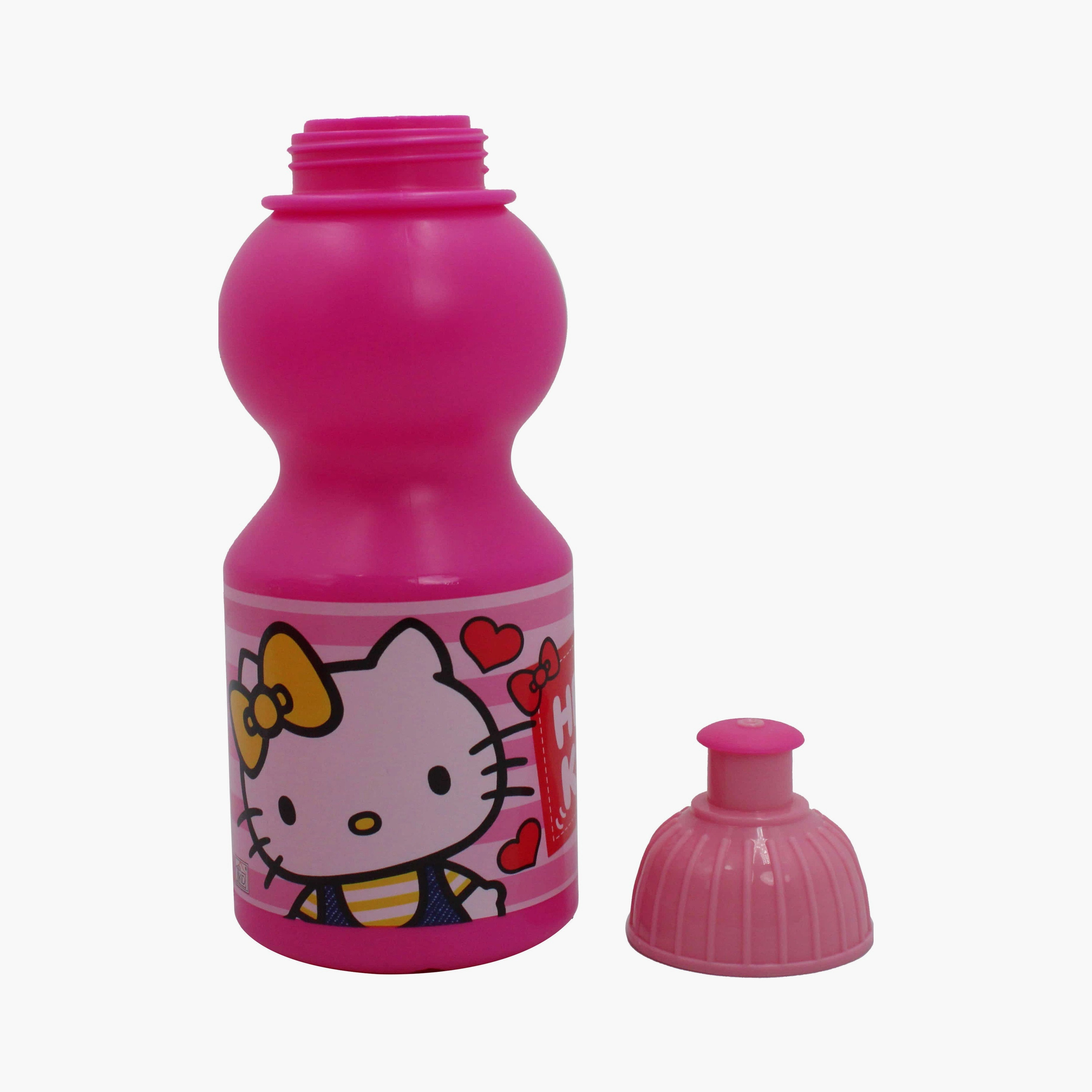 Hello Kitty Printed Lunch Box with Water Bottle - Pink-school-lunchessentials-lunchboxes-image-6