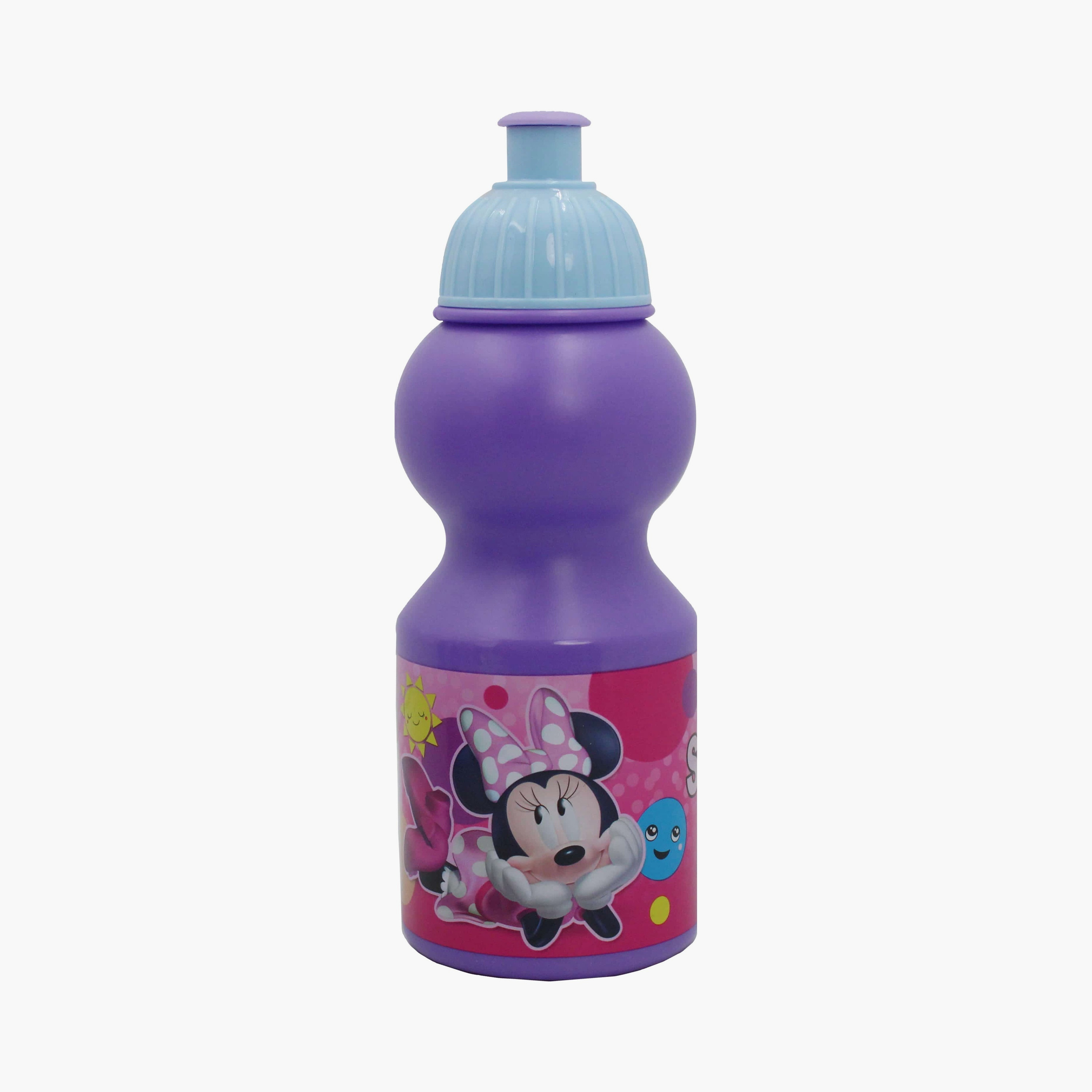 Disney Minnie Printed Lunch Box with Water Bottle - Purple-school-lunchessentials-lunchboxes-image-4