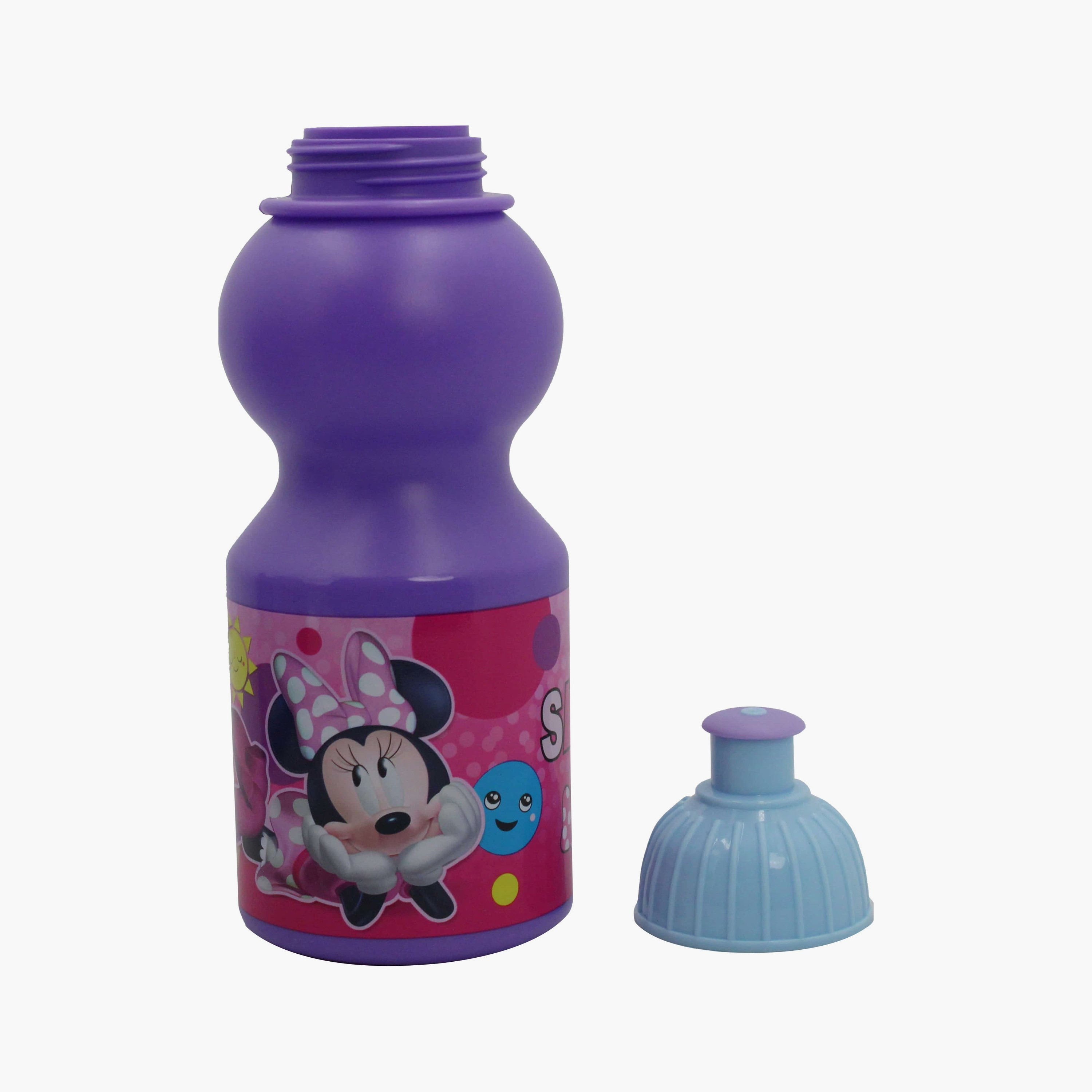 Disney Minnie Printed Lunch Box with Water Bottle - Purple-school-lunchessentials-lunchboxes-image-5