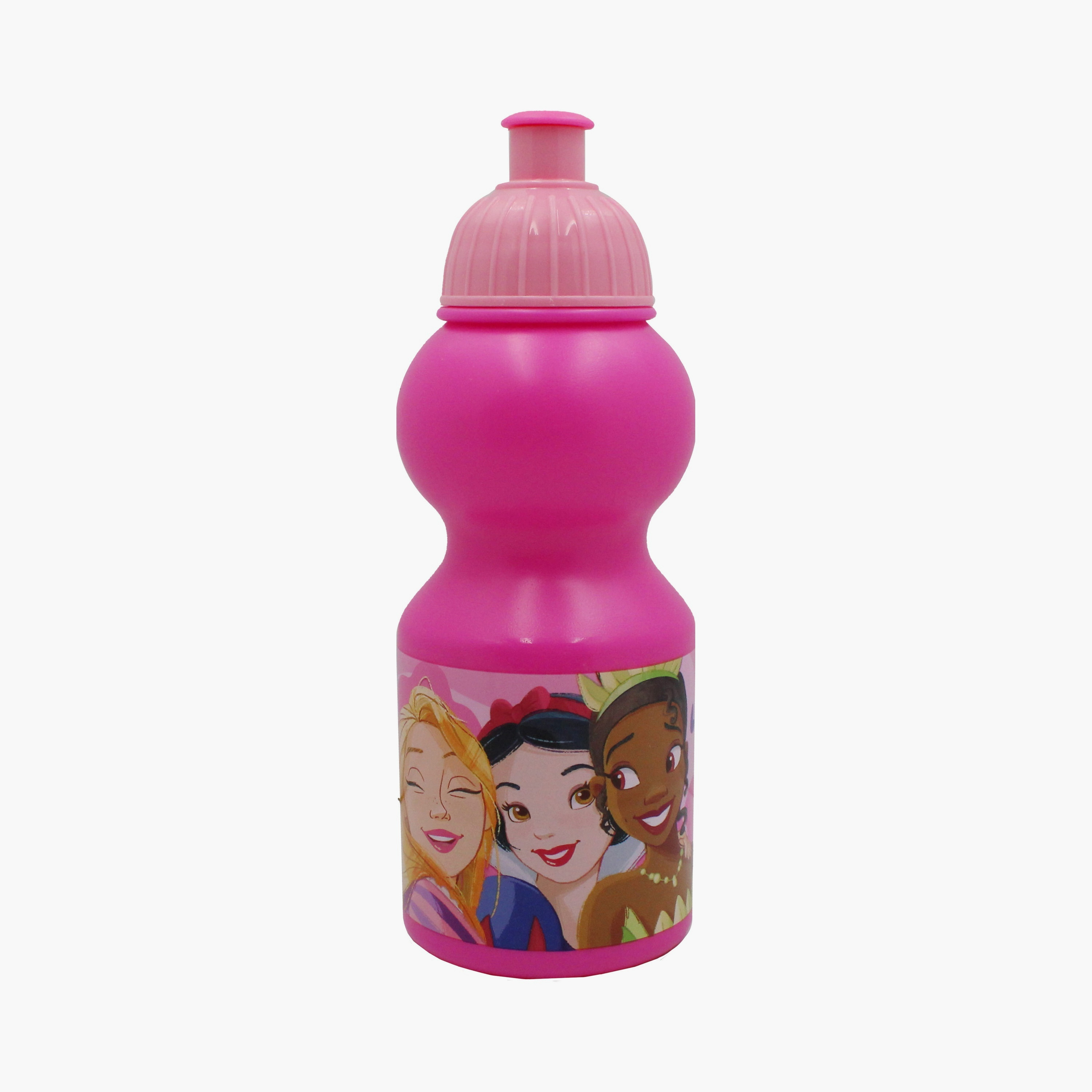 Disney Princess Printed Lunch Box with Water Bottle - Pink-school-lunchessentials-lunchboxes-image-3