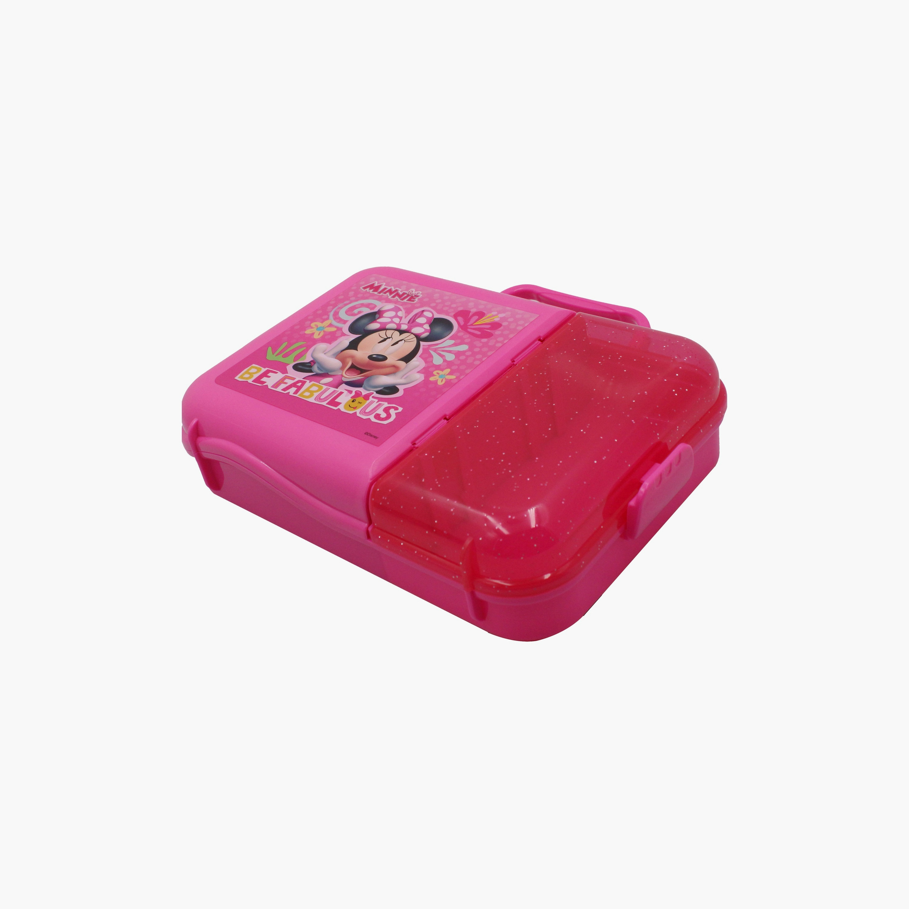 صندوق غداء مطبوع عليه ديزني ميني ماوس بقطعتين - وردي-school-lunchessentials-lunchboxes-image-1