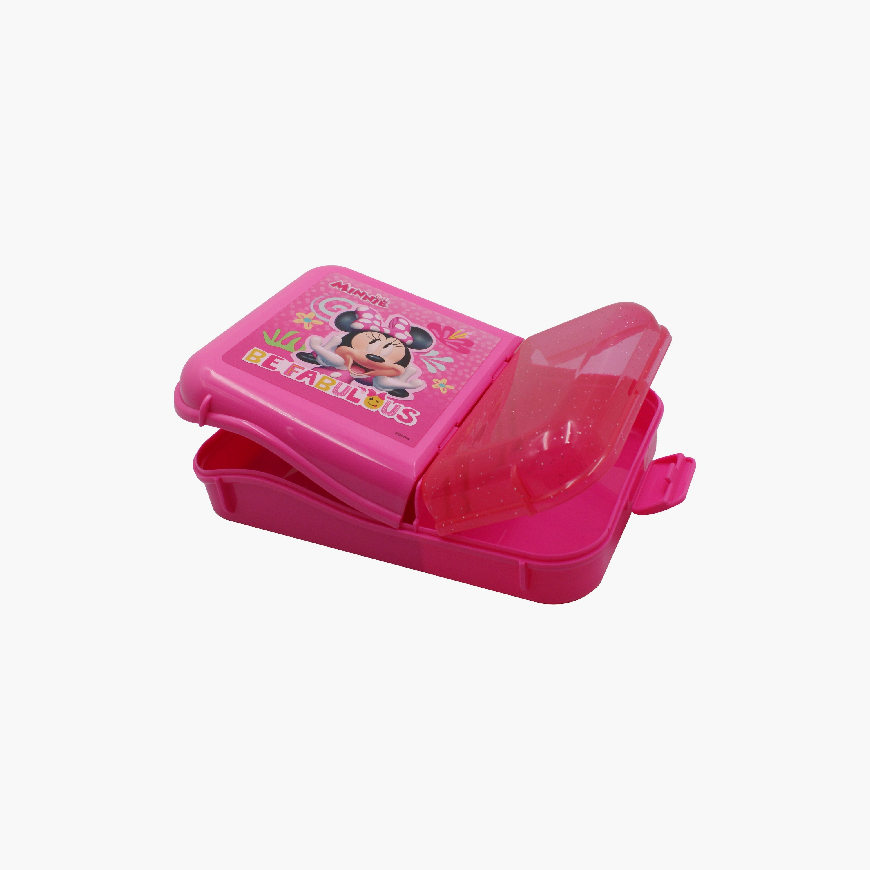 صندوق غداء مطبوع عليه ديزني ميني ماوس بقطعتين - وردي-school-lunchessentials-lunchboxes-image-3
