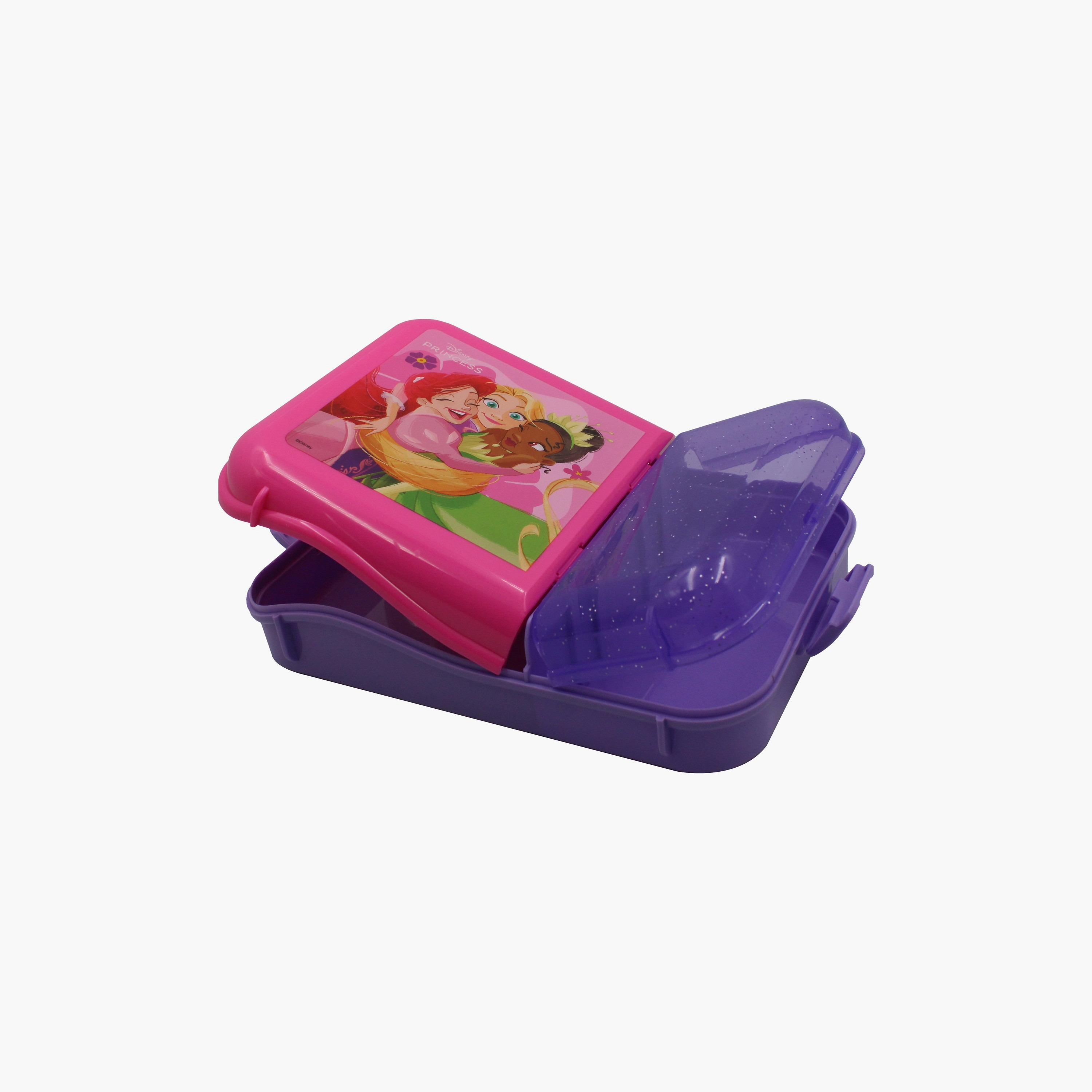 Disney Princess Printed Lunch Box with 2-Compartment - Multicolour-school-lunchessentials-lunchboxes-image-3
