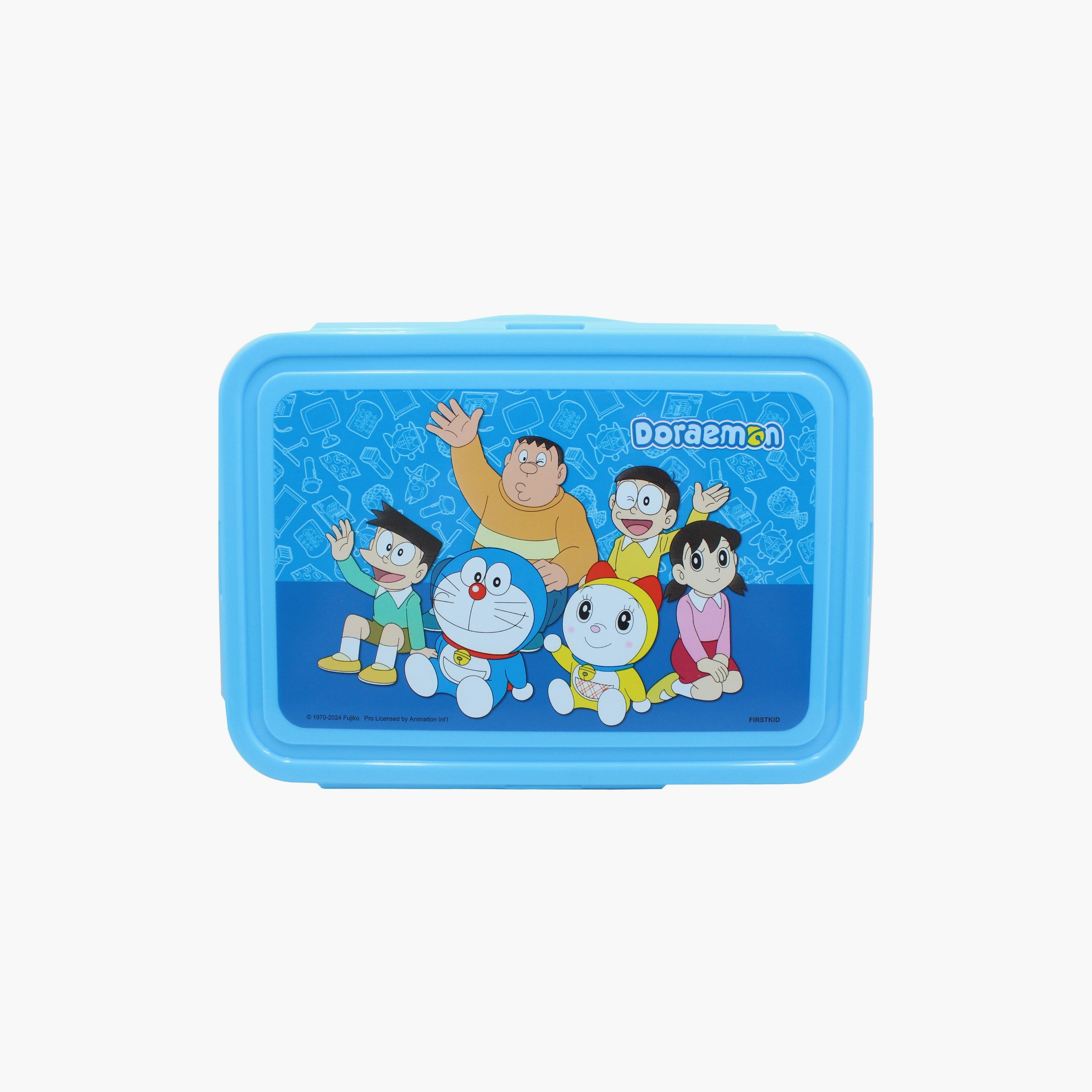Doraemon Printed Lunch Box - 1400ml - Blue-school-lunchessentials-lunchboxes-image-2