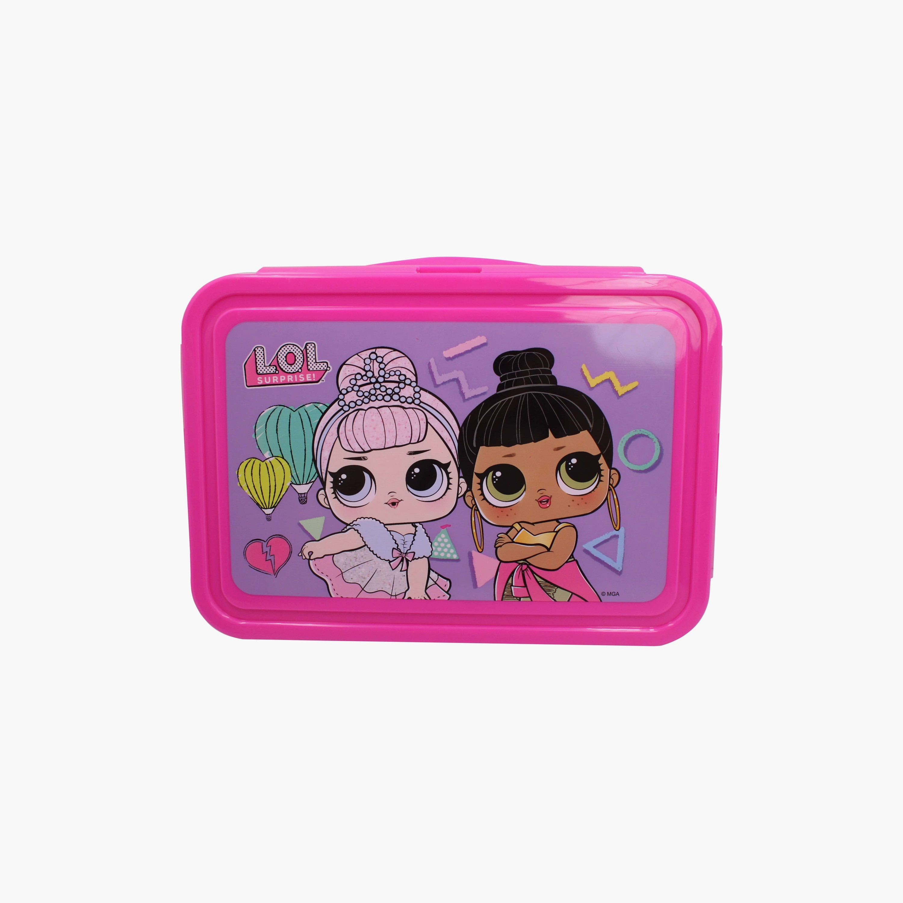 Lol Surprise Printed Lunch Box - 1400ml - Pink-school-lunchessentials-lunchboxes-image-2