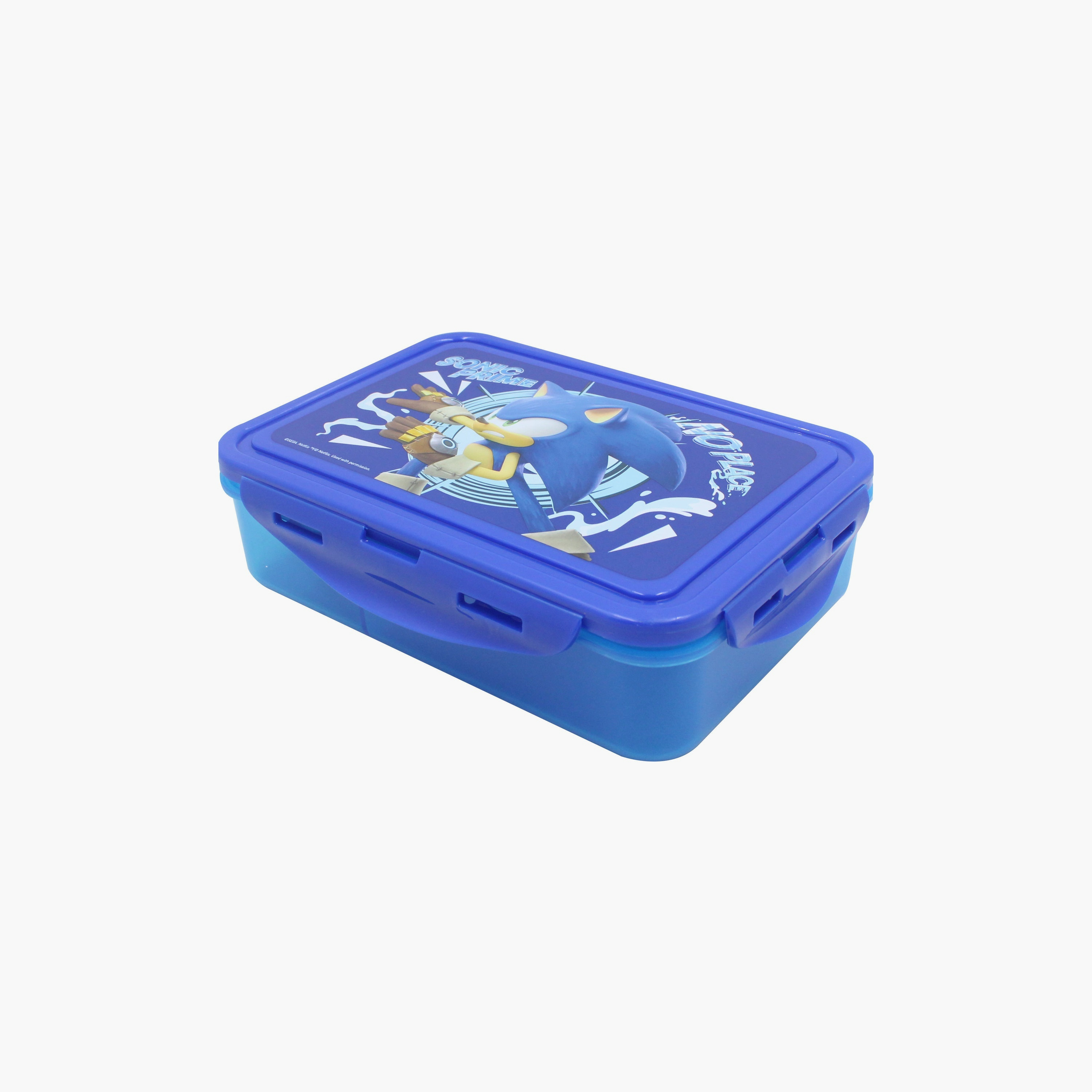 Sonic The Hedgehog Printed Lunch Box - 1400ml - Blue-school-lunchessentials-lunchboxes-image-1