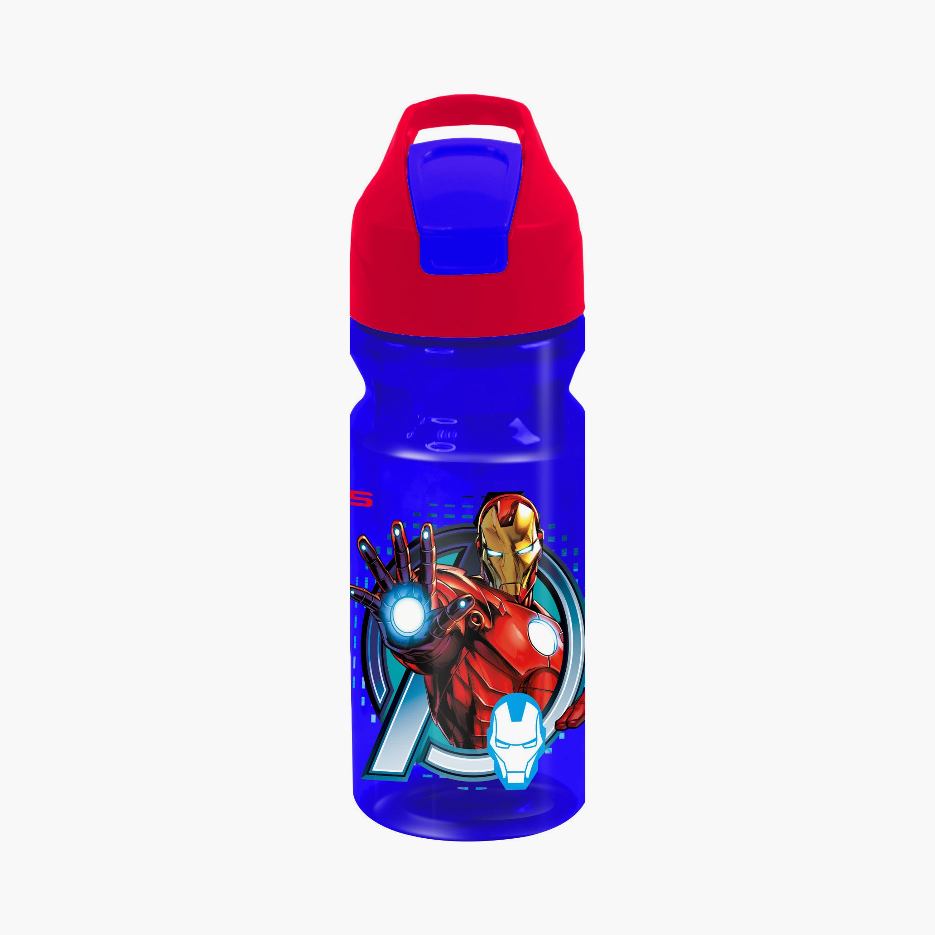 زجاجة ماء رياضية مطبوعة عليها أفينجرز - أزرق-school-waterbottles-image-1