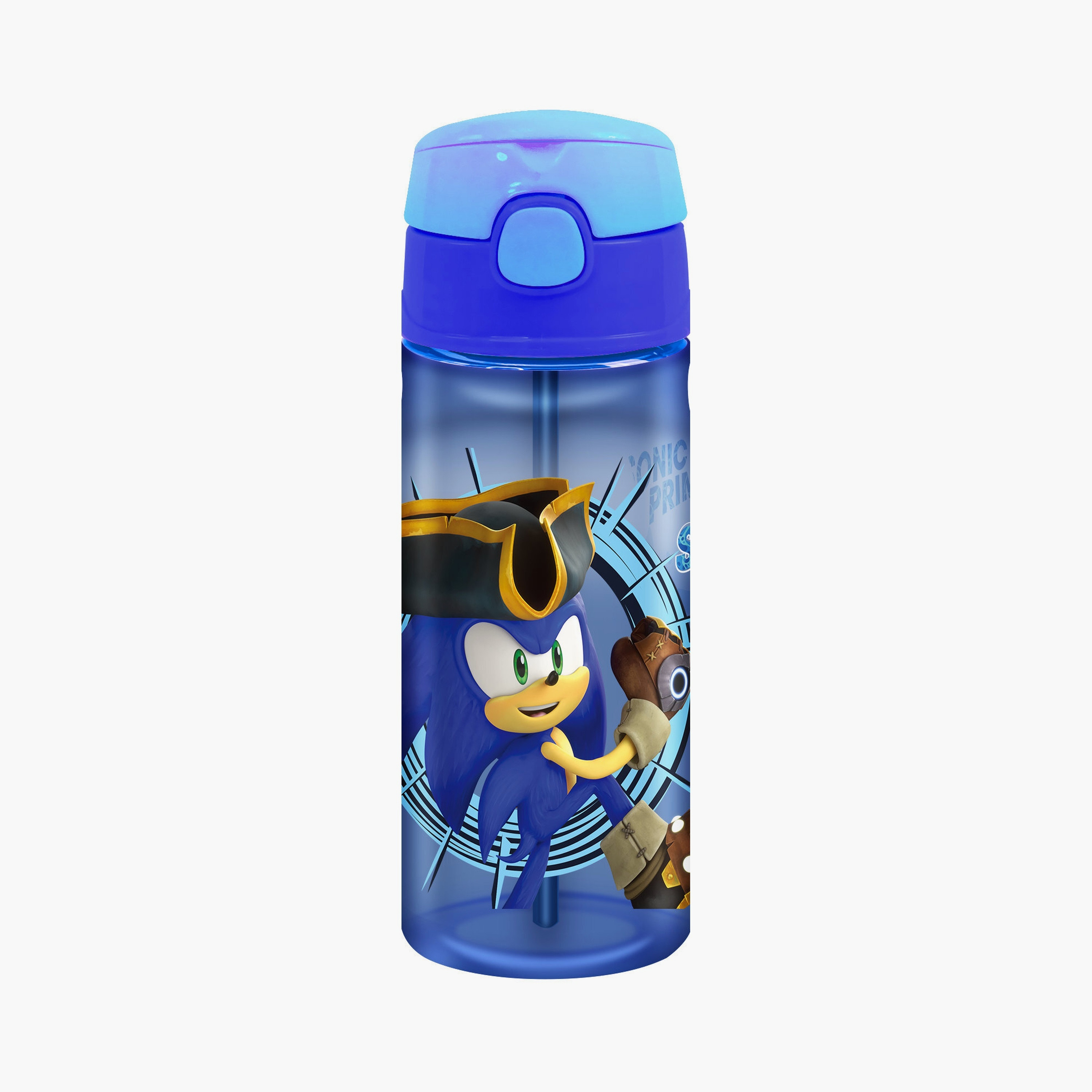 Sonic the Hedgehog Printed Leakproof Water Bottle - Blue-school-waterbottles-image-1
