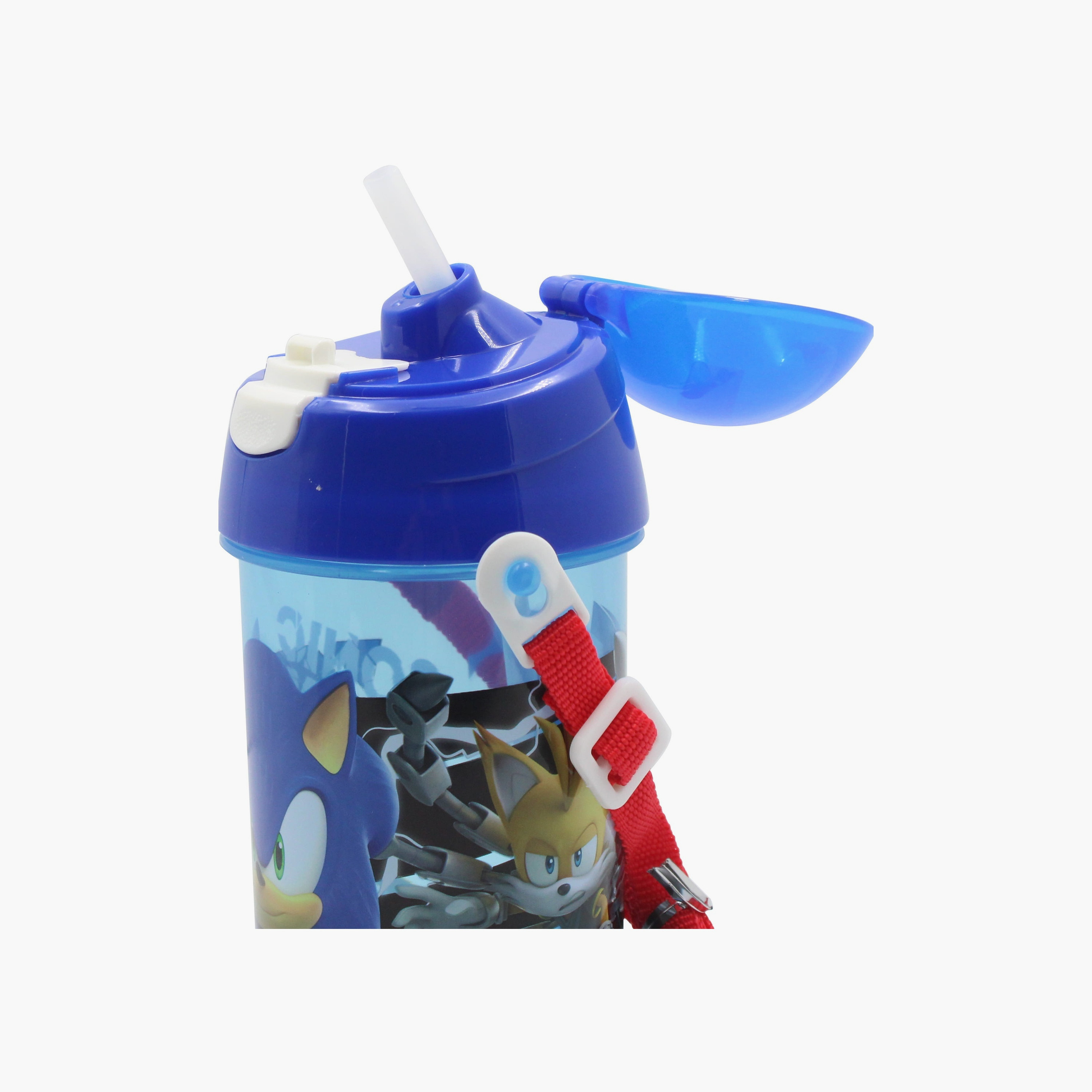 زجاجة ماء بوب أب مطبوعة عليها سونيك القنفذ - أزرق-school-waterbottles-image-3