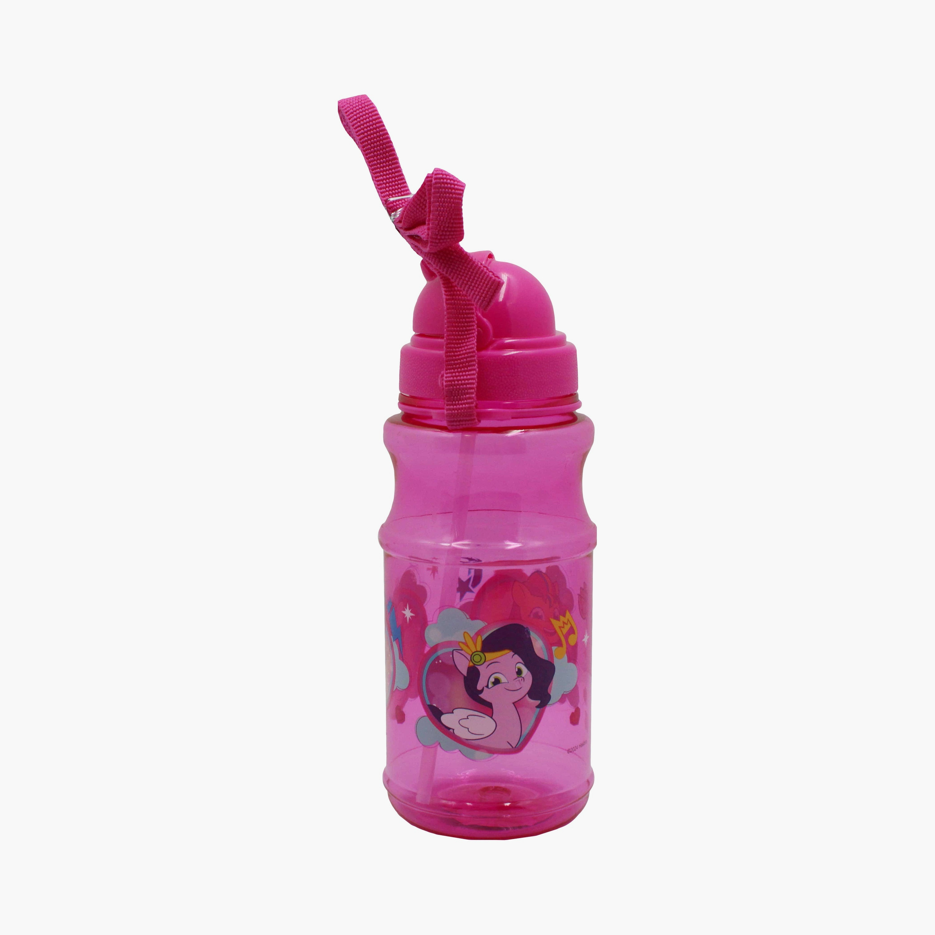 My Little Pony Printed Transparent Water Bottle - Pink-school-waterbottles-image-2