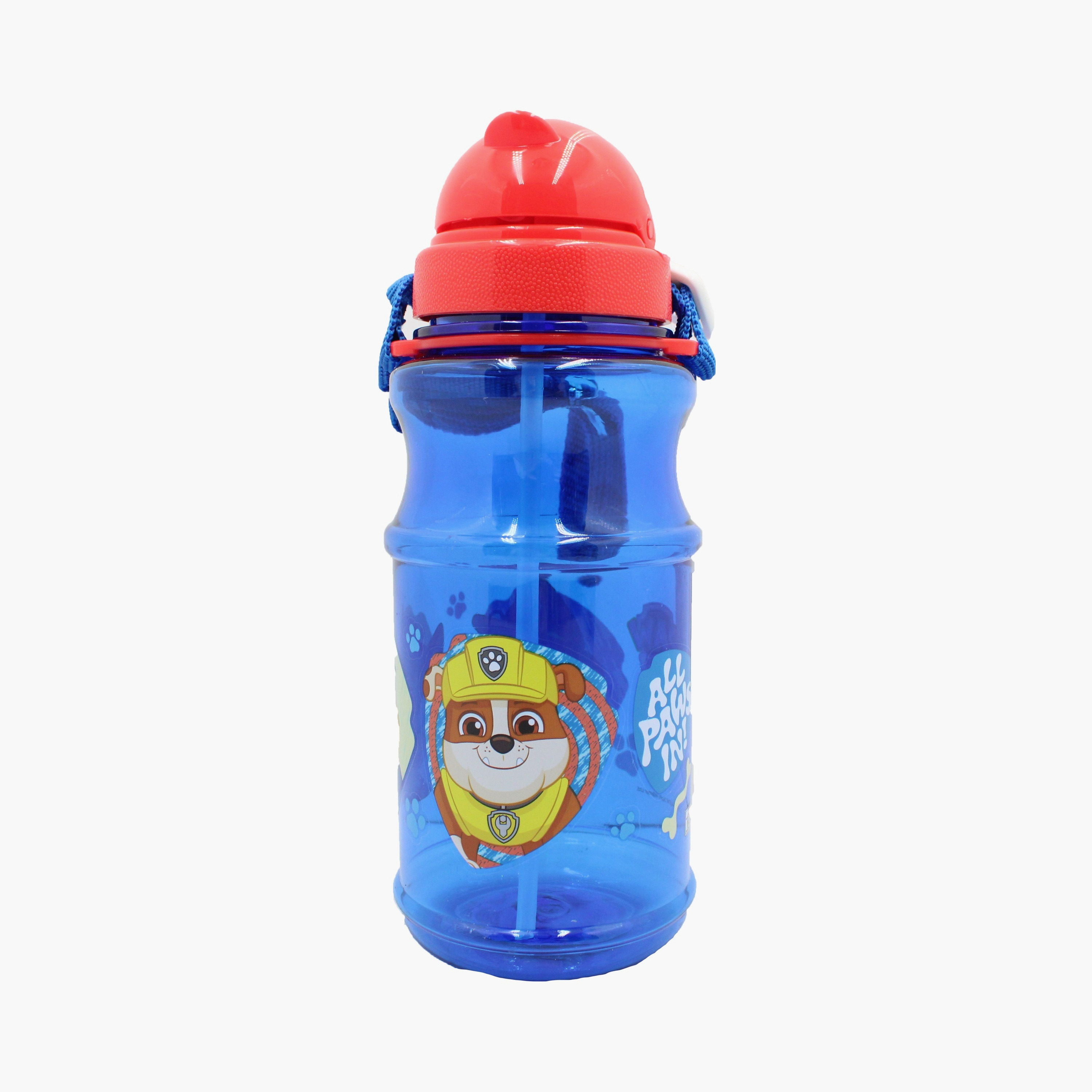 زجاجة ماء شفافة مطبوعة عليها باو باترول - أزرق-school-waterbottles-image-1