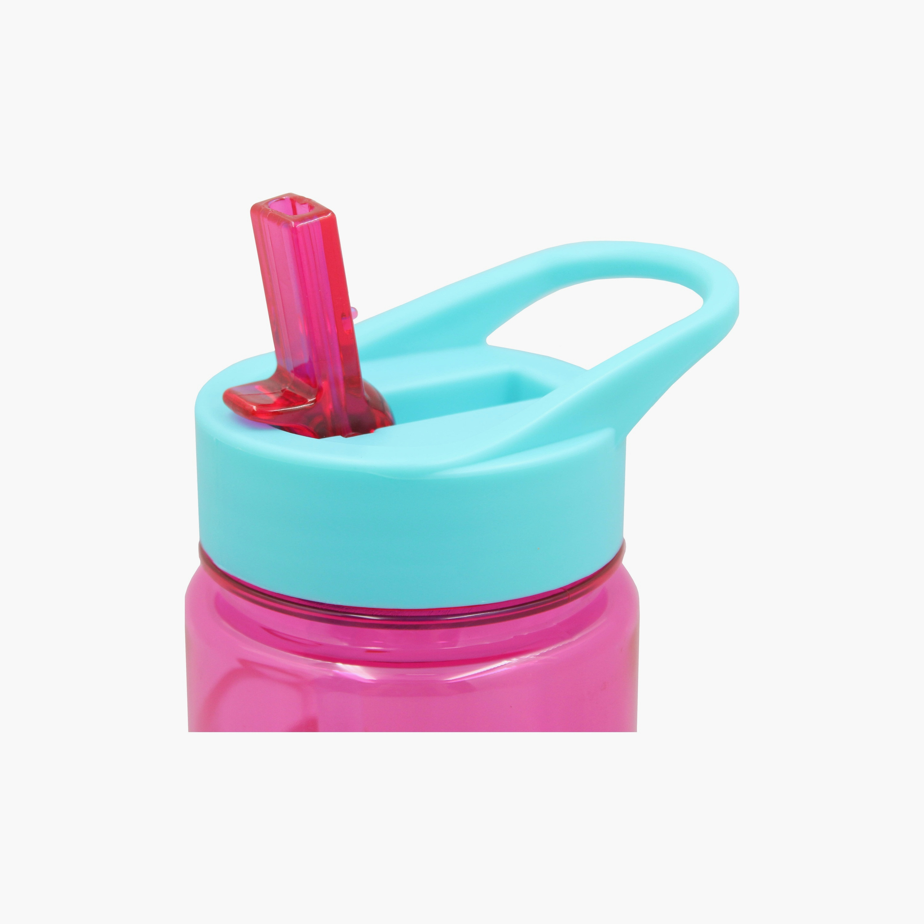 زجاجة ماء مطبوعة عليها ترولز - 650 مل - وردي-school-waterbottles-image-3