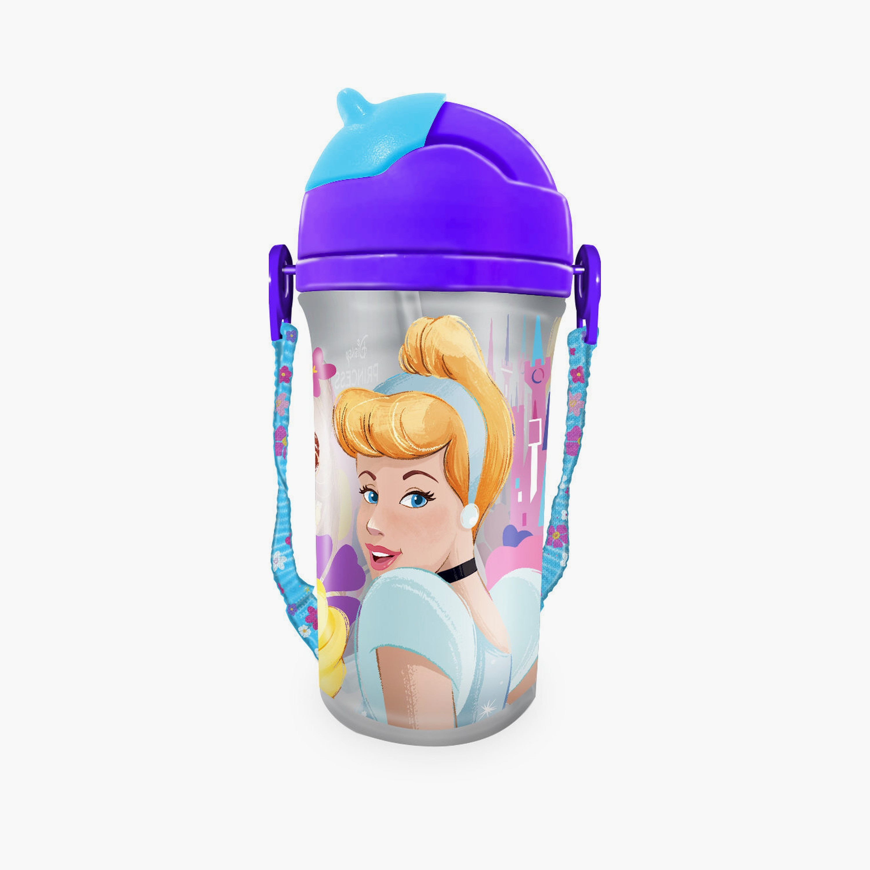 زمزمية مياه مانعة للتسرب مطبوعة أميرات ديزني - 400 مل - متعدد الألوان.-school-waterbottles-image-1