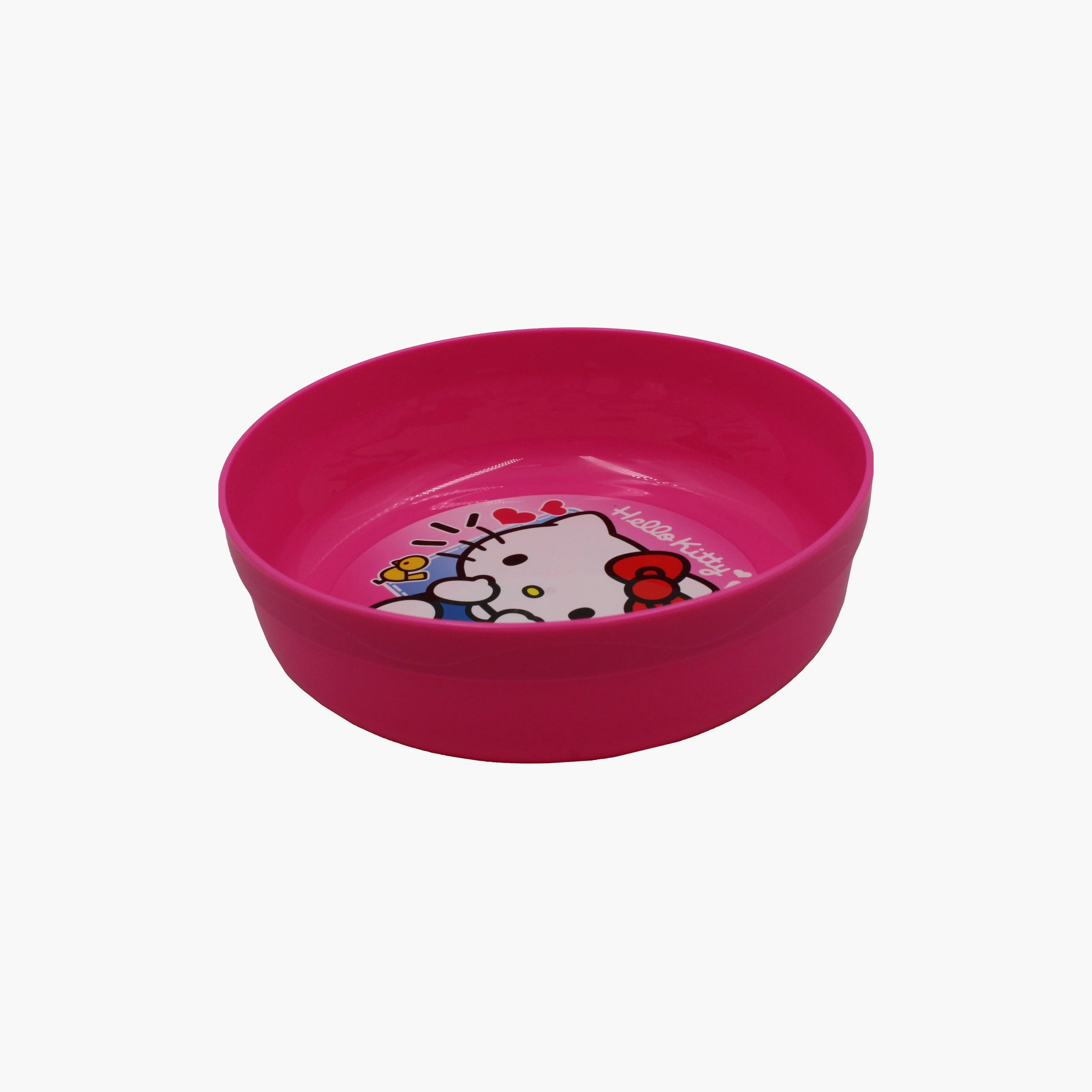 وعاء أدوات عشاء مطبوع هالو كيتي - وردي.-baby-feeding-mealtimeessentials-image-1